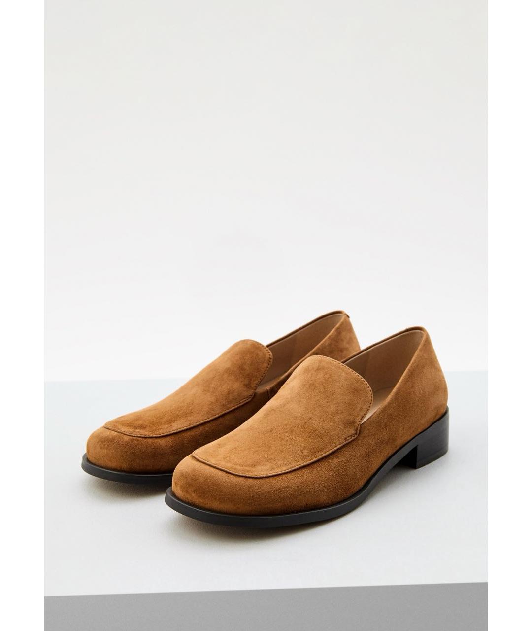 12 STOREEZ Коричневые замшевые лоферы, фото 3