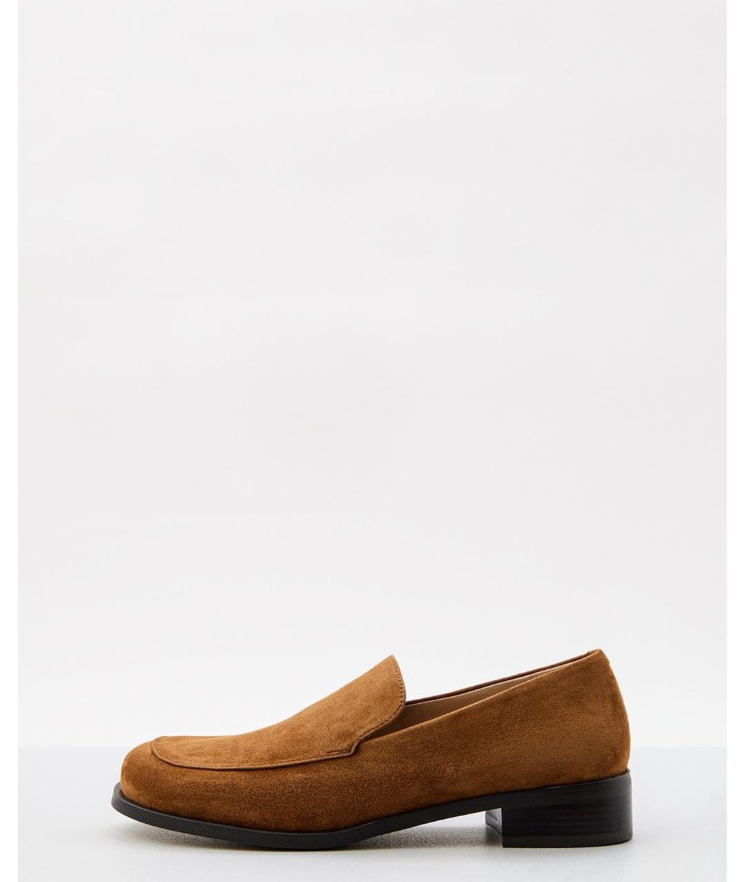 12 STOREEZ Коричневые замшевые лоферы, фото 7