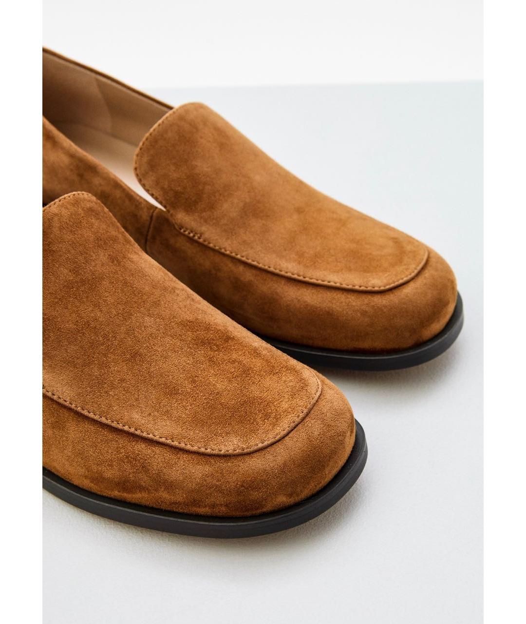 12 STOREEZ Коричневые замшевые лоферы, фото 2