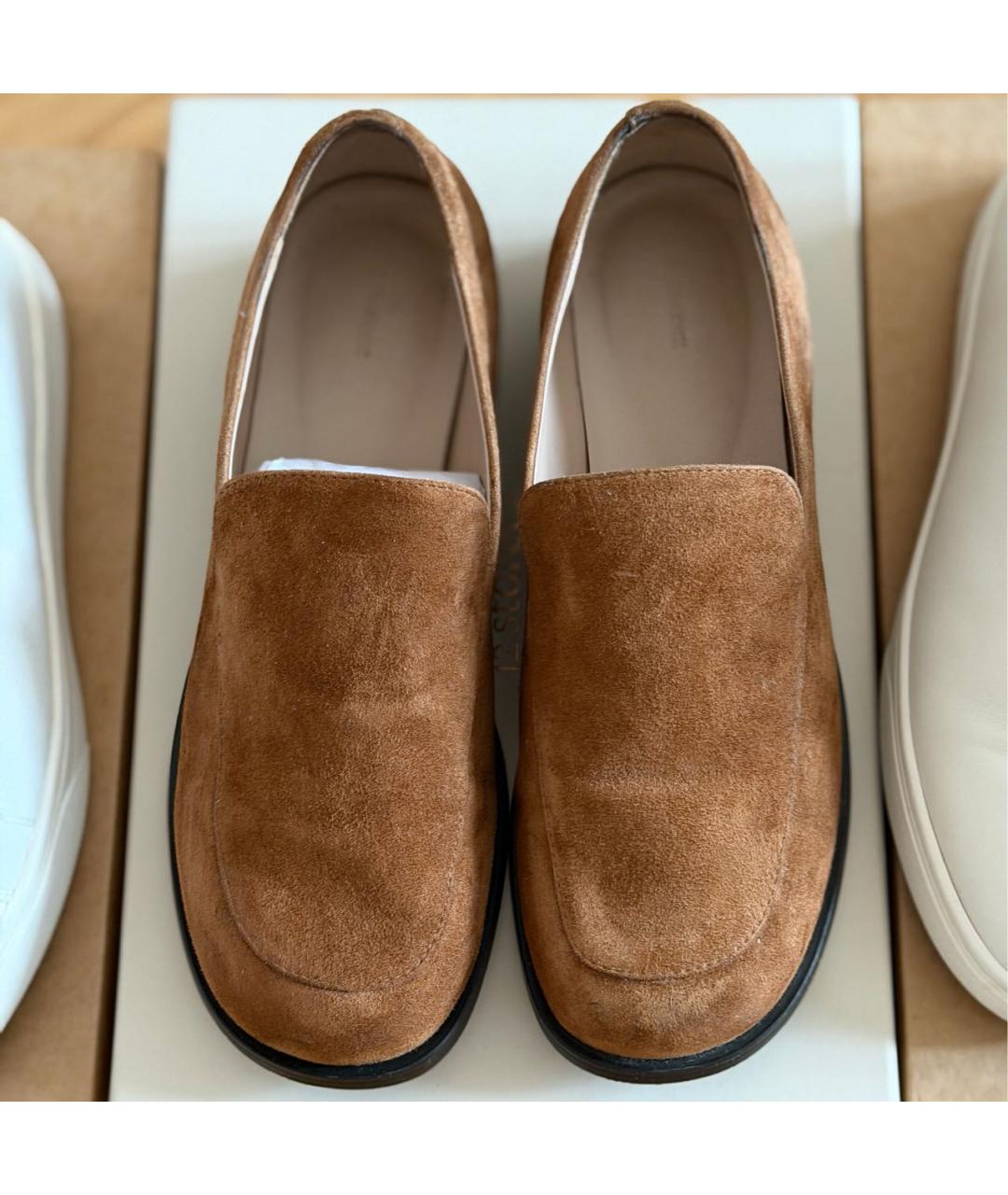 12 STOREEZ Коричневые замшевые лоферы, фото 6