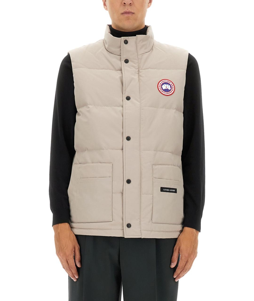 CANADA GOOSE Бежевый полиэстеровый жилет, фото 3