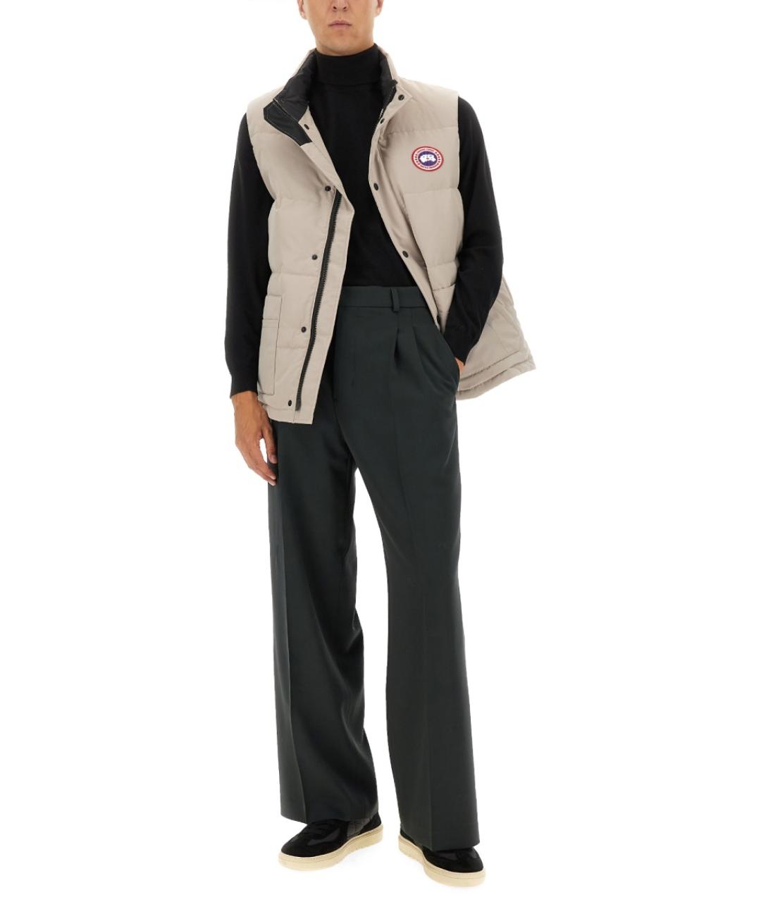 CANADA GOOSE Бежевый полиэстеровый жилет, фото 2