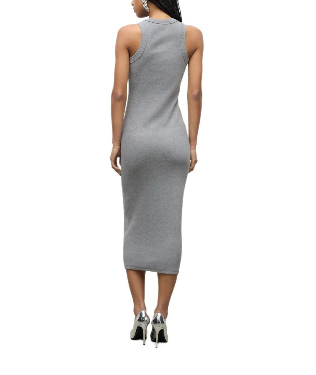 AREA Серое полиэстеровое платье, фото 4