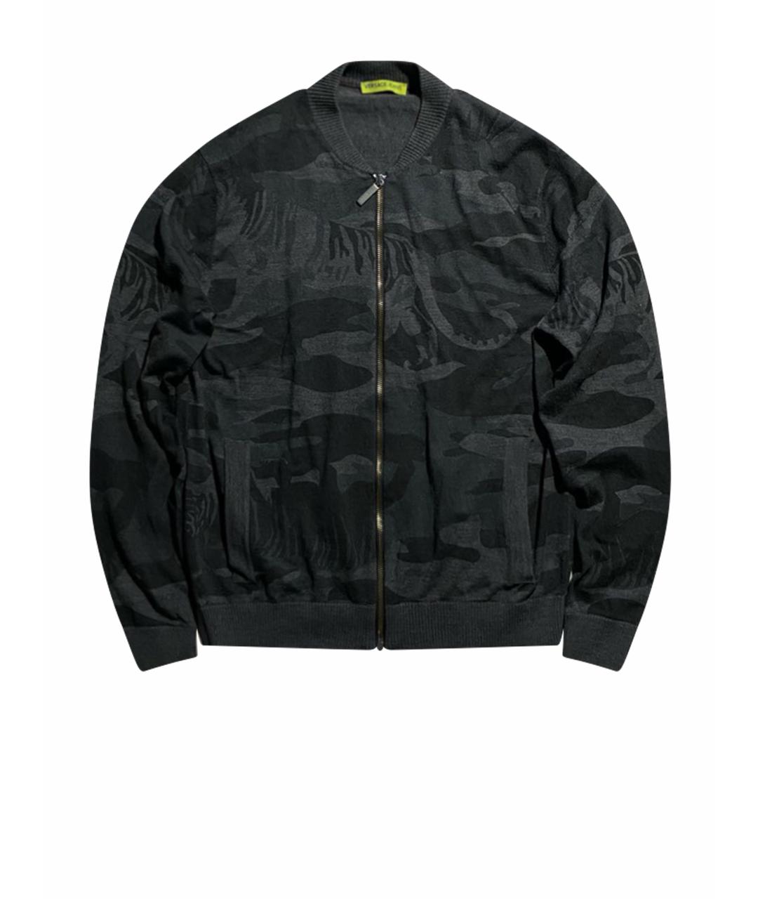 VERSACE JEANS COUTURE Серый хлопковый джемпер / свитер, фото 1