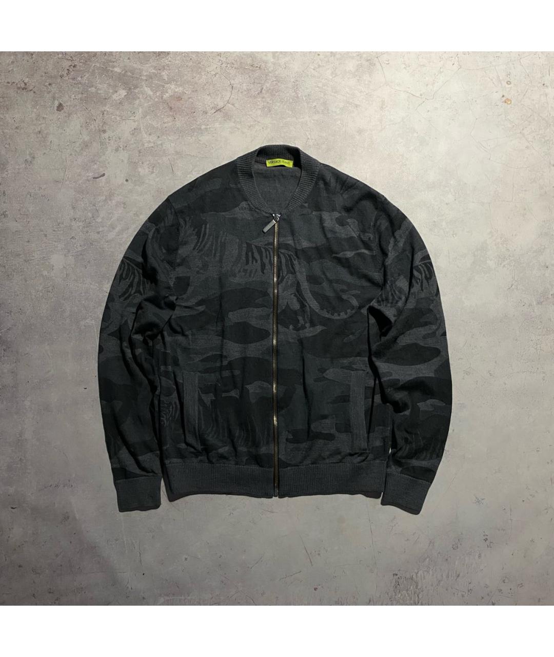 VERSACE JEANS COUTURE Серый хлопковый джемпер / свитер, фото 6