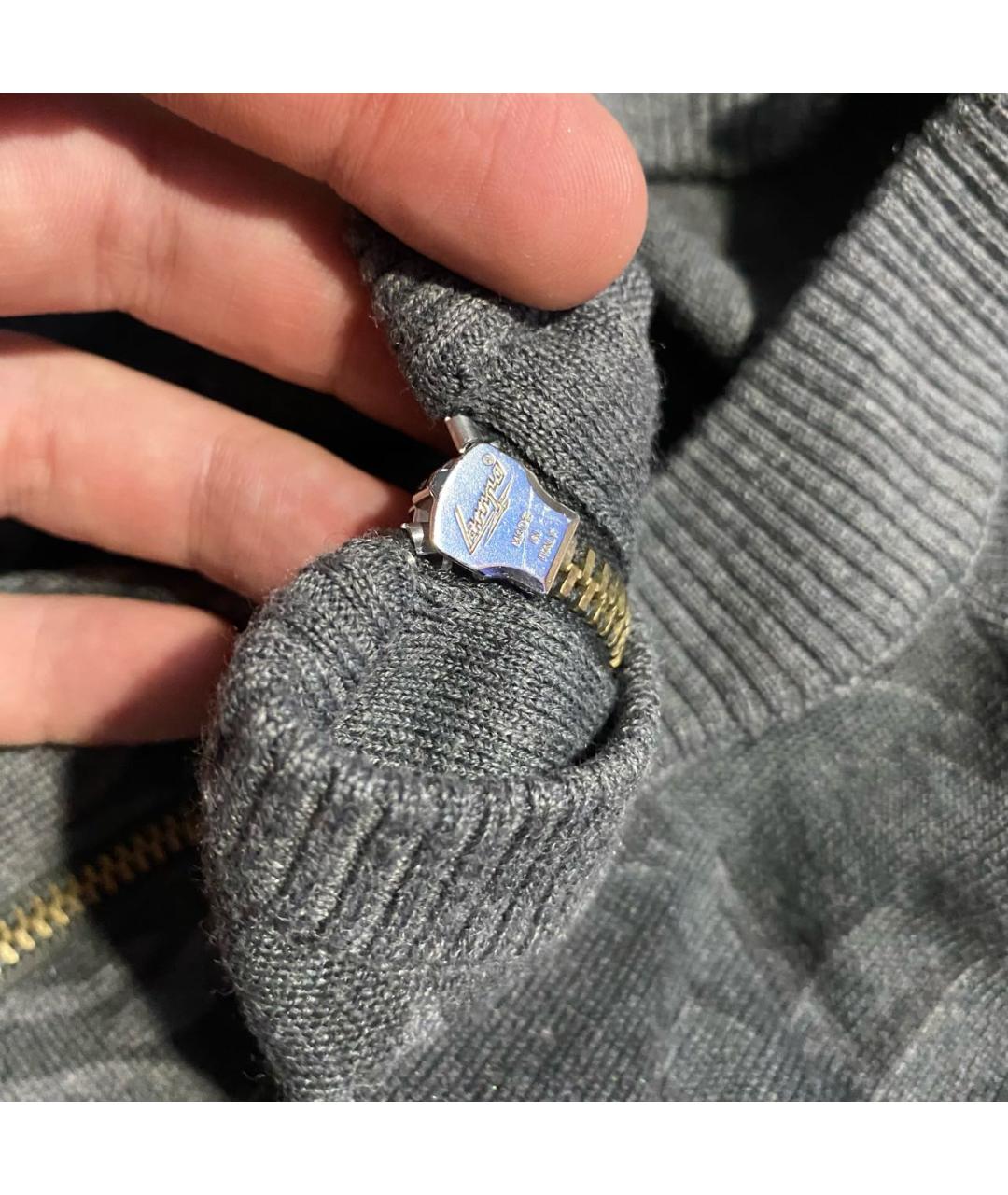 VERSACE JEANS COUTURE Серый хлопковый джемпер / свитер, фото 4