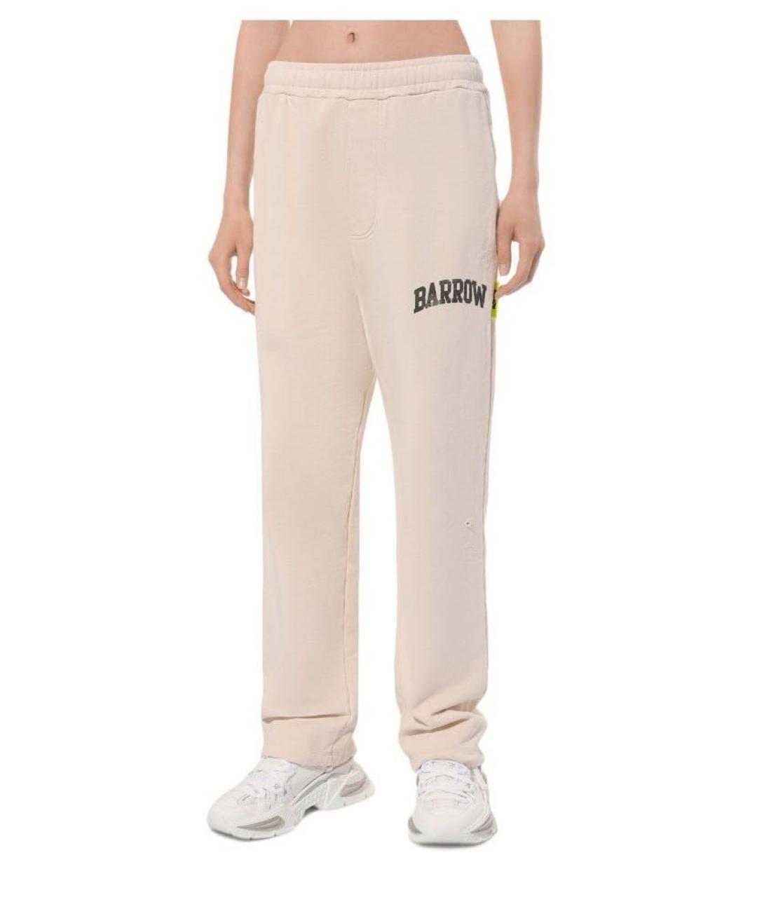BARROW Бежевые хлопковые повседневные брюки, фото 2