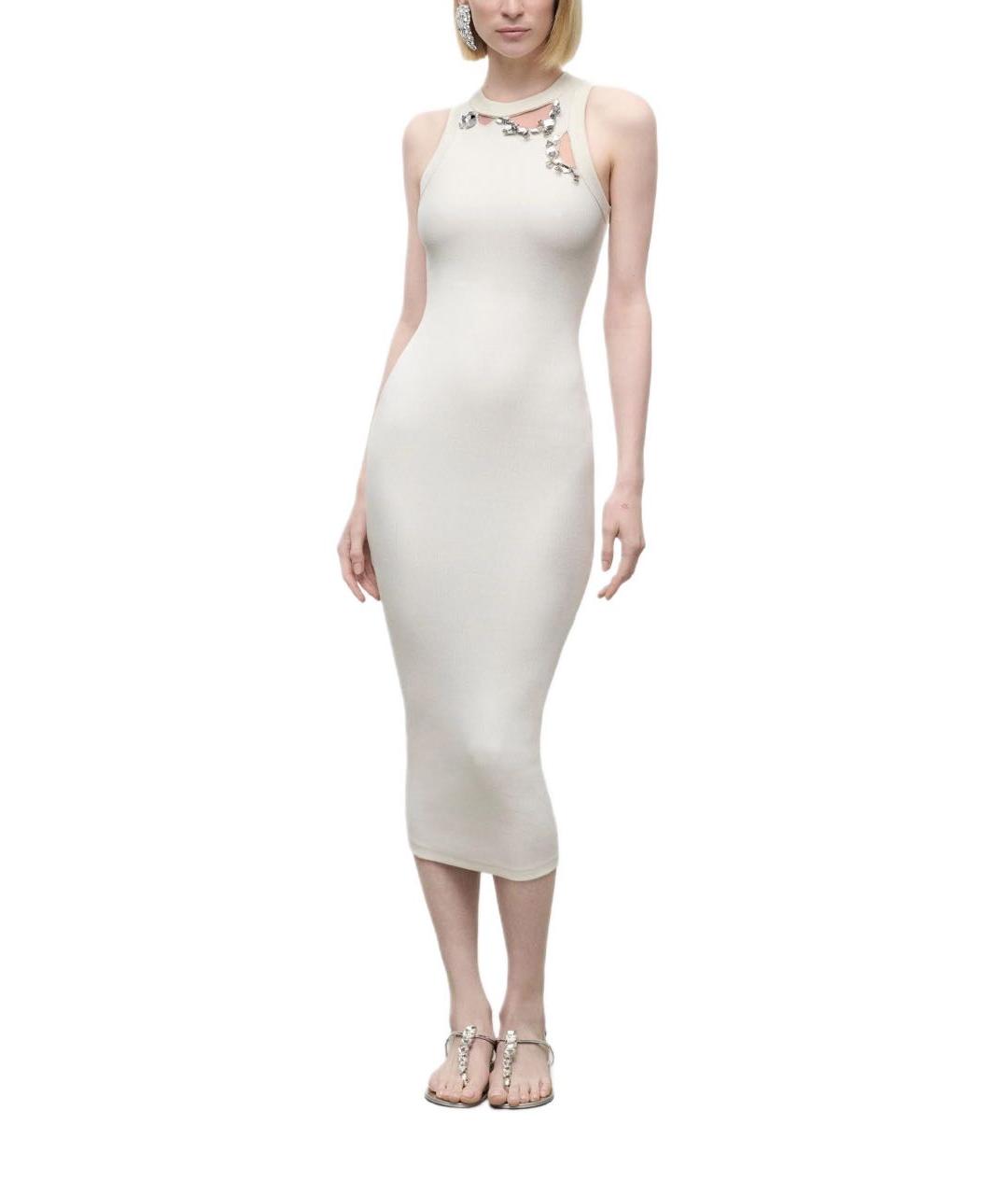 AREA Белое хлопковое платье, фото 3