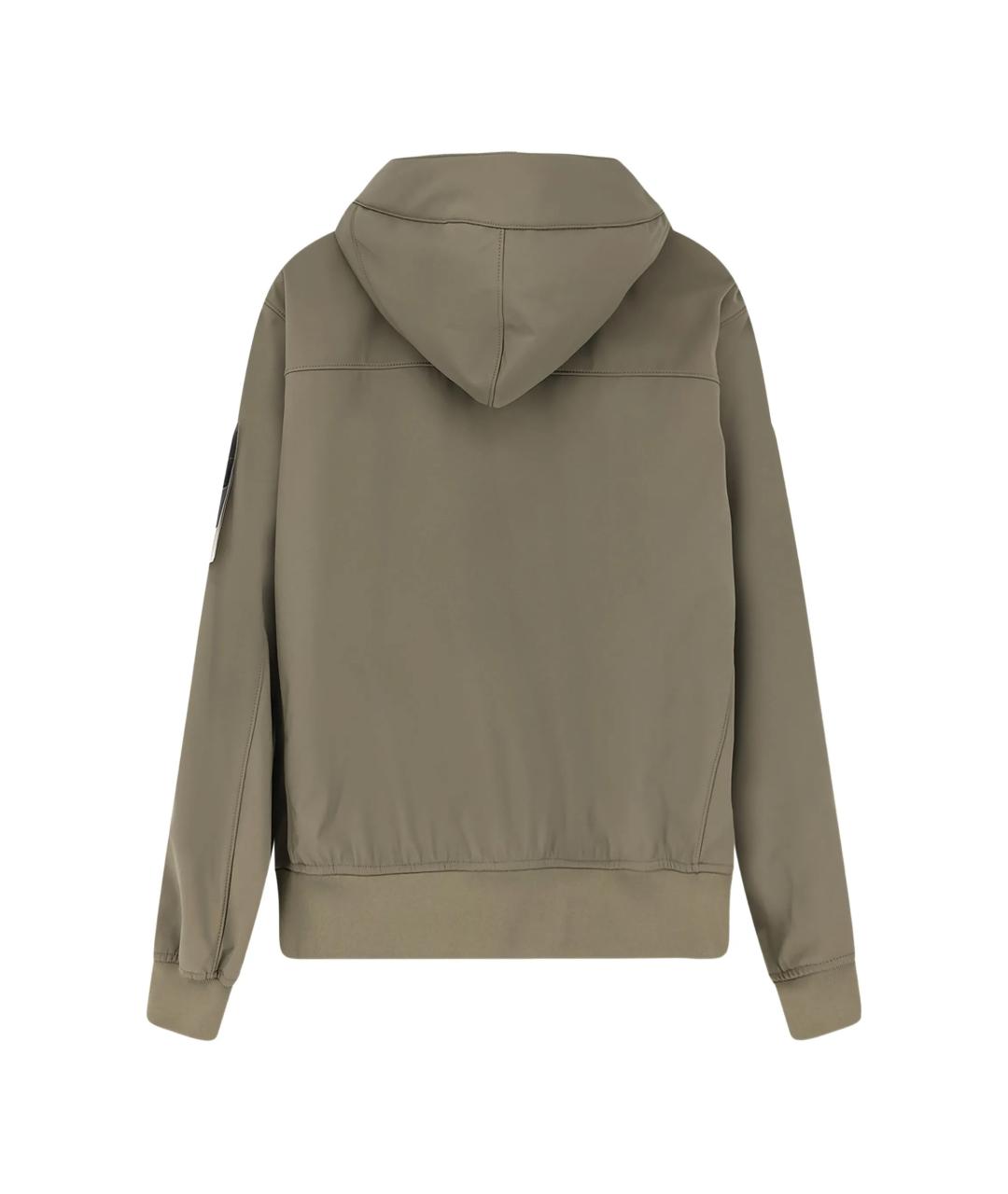 STONE ISLAND Зеленая полиэстеровая куртка, фото 2