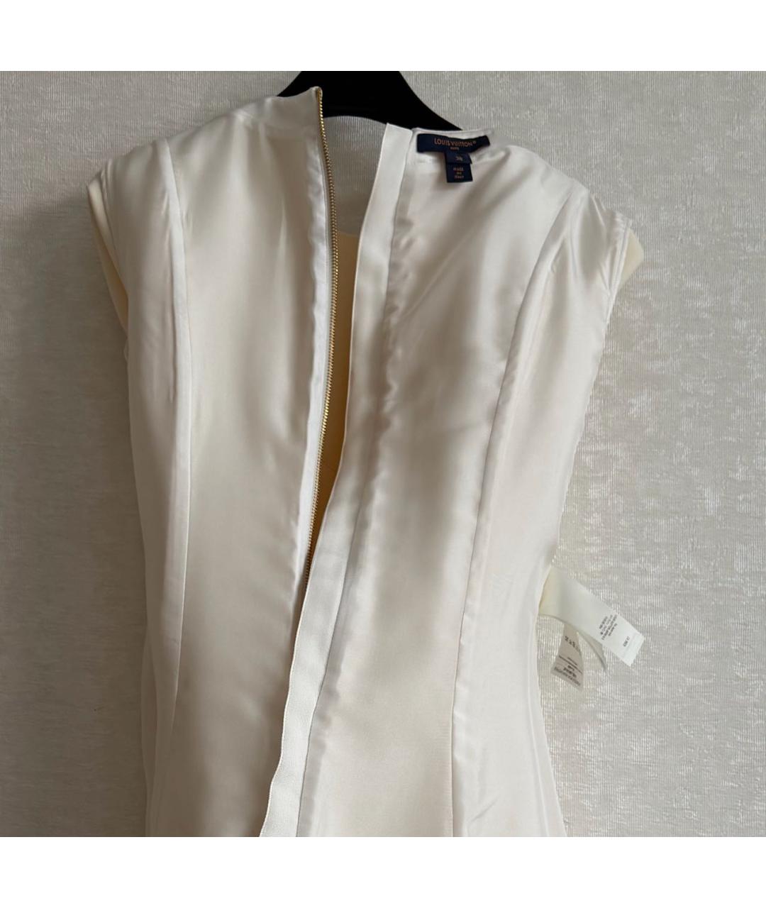 LOUIS VUITTON Белое шерстяное вечернее платье, фото 3
