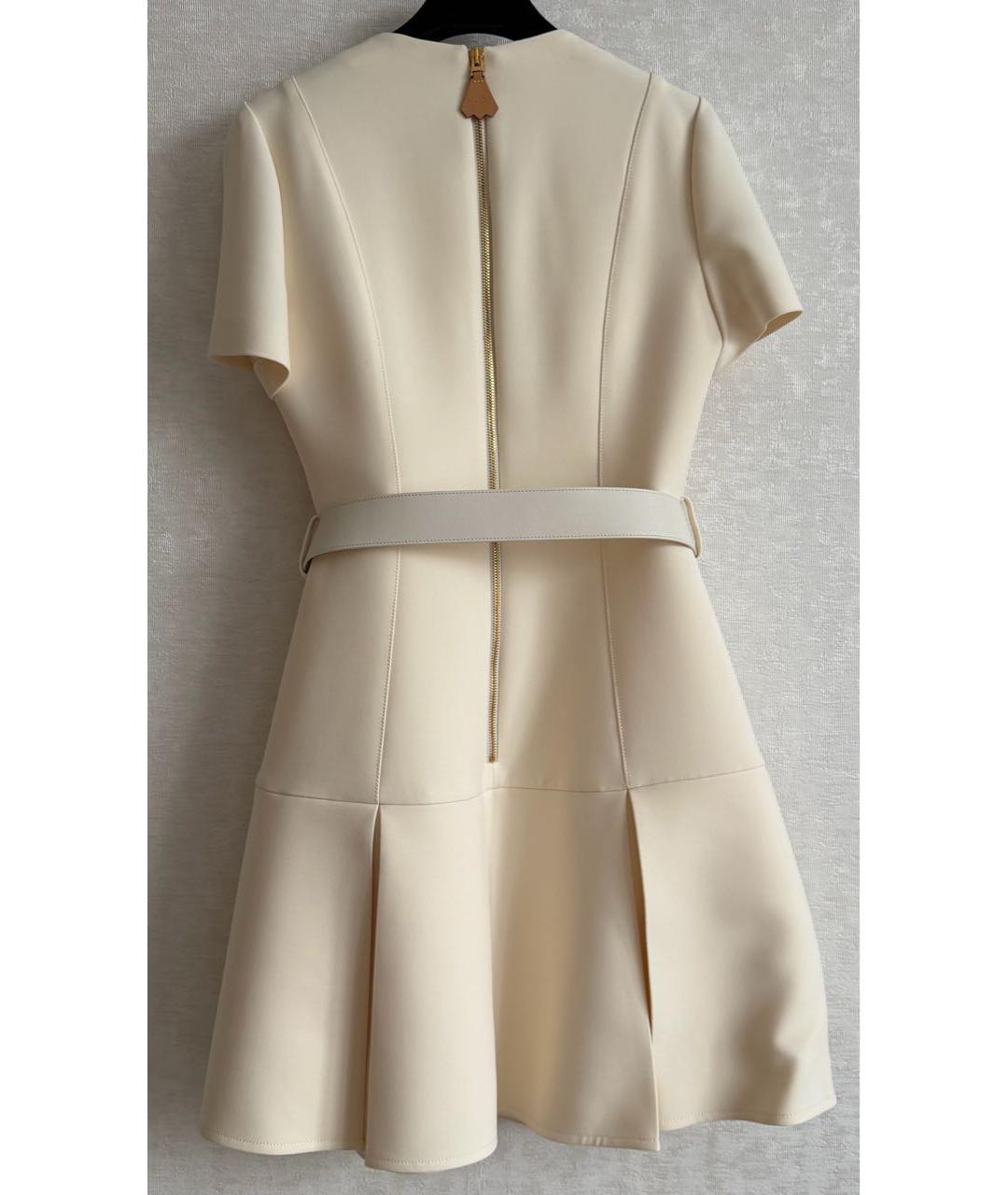 LOUIS VUITTON Белое шерстяное вечернее платье, фото 2