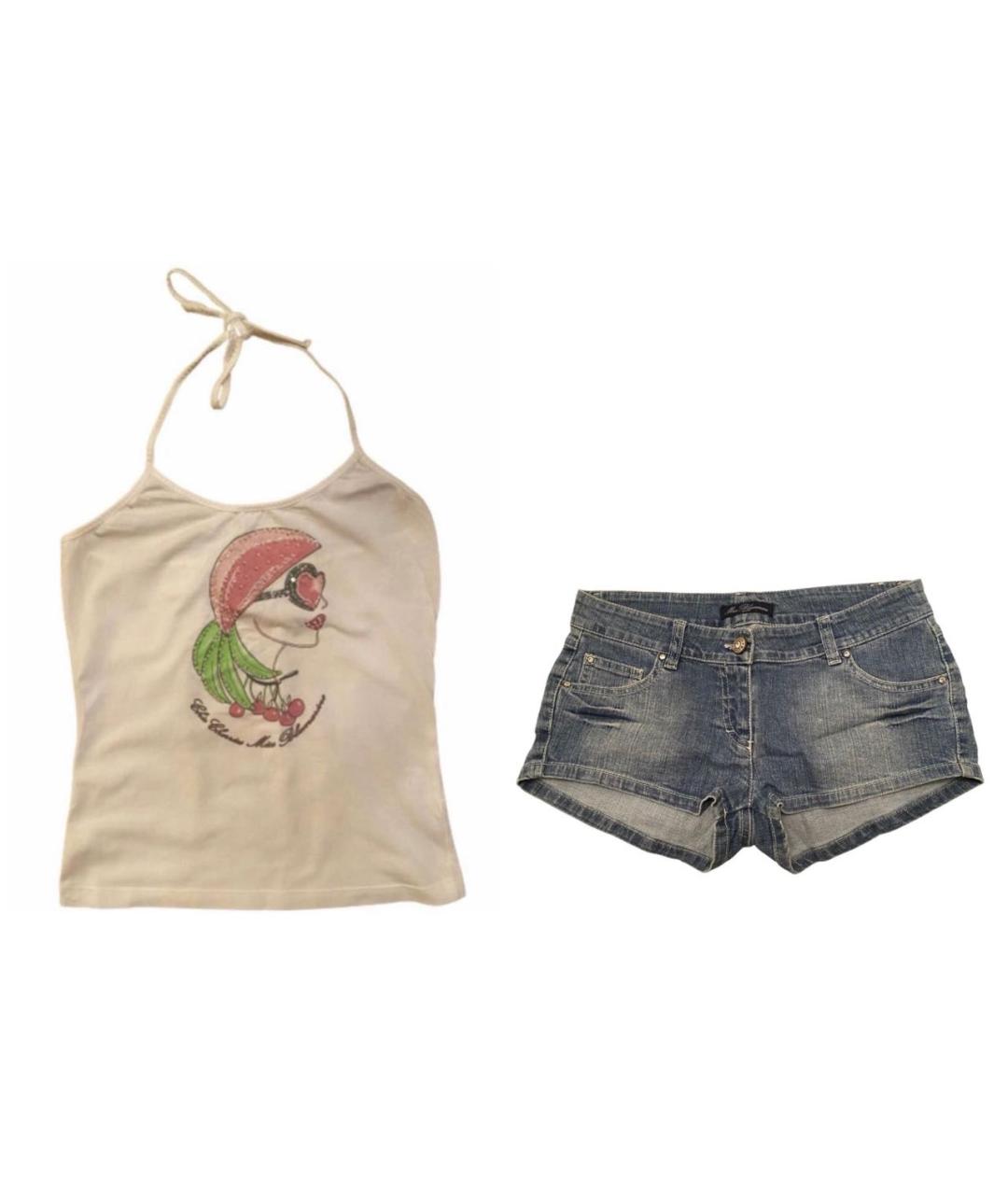 MISS BLUMARINE Белый хлопковый комплект, фото 9