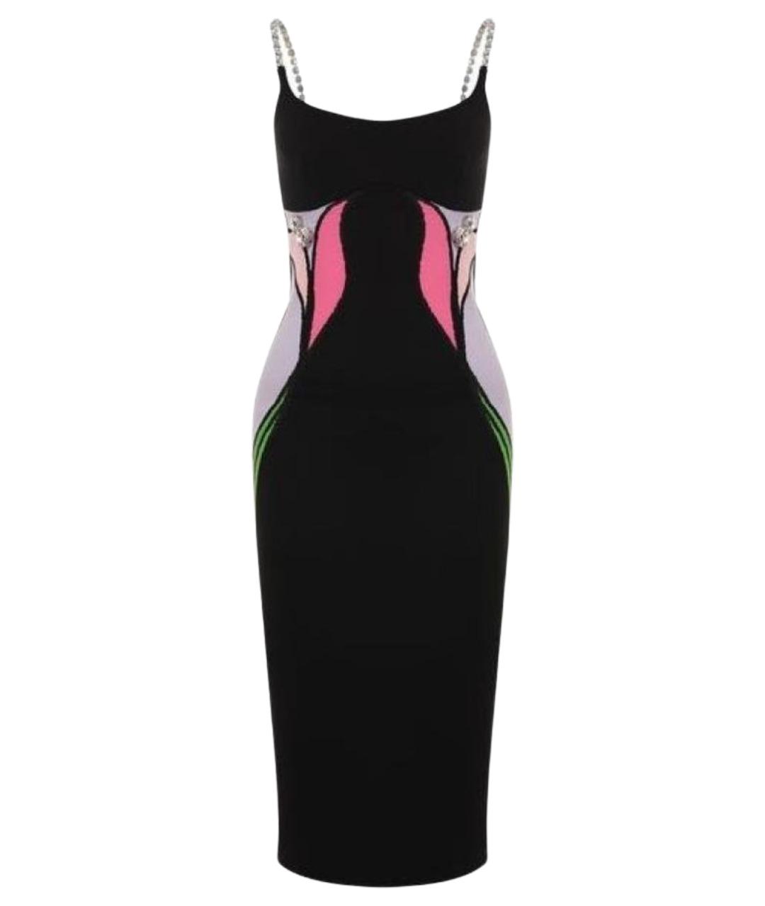 AREA Мульти вискозное коктейльное платье, фото 1