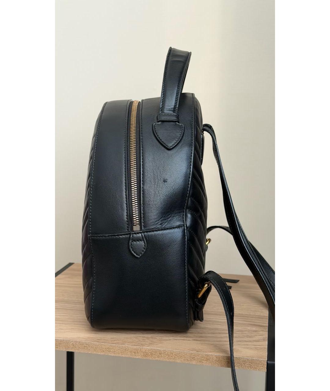 GUCCI Черный кожаный рюкзак, фото 4