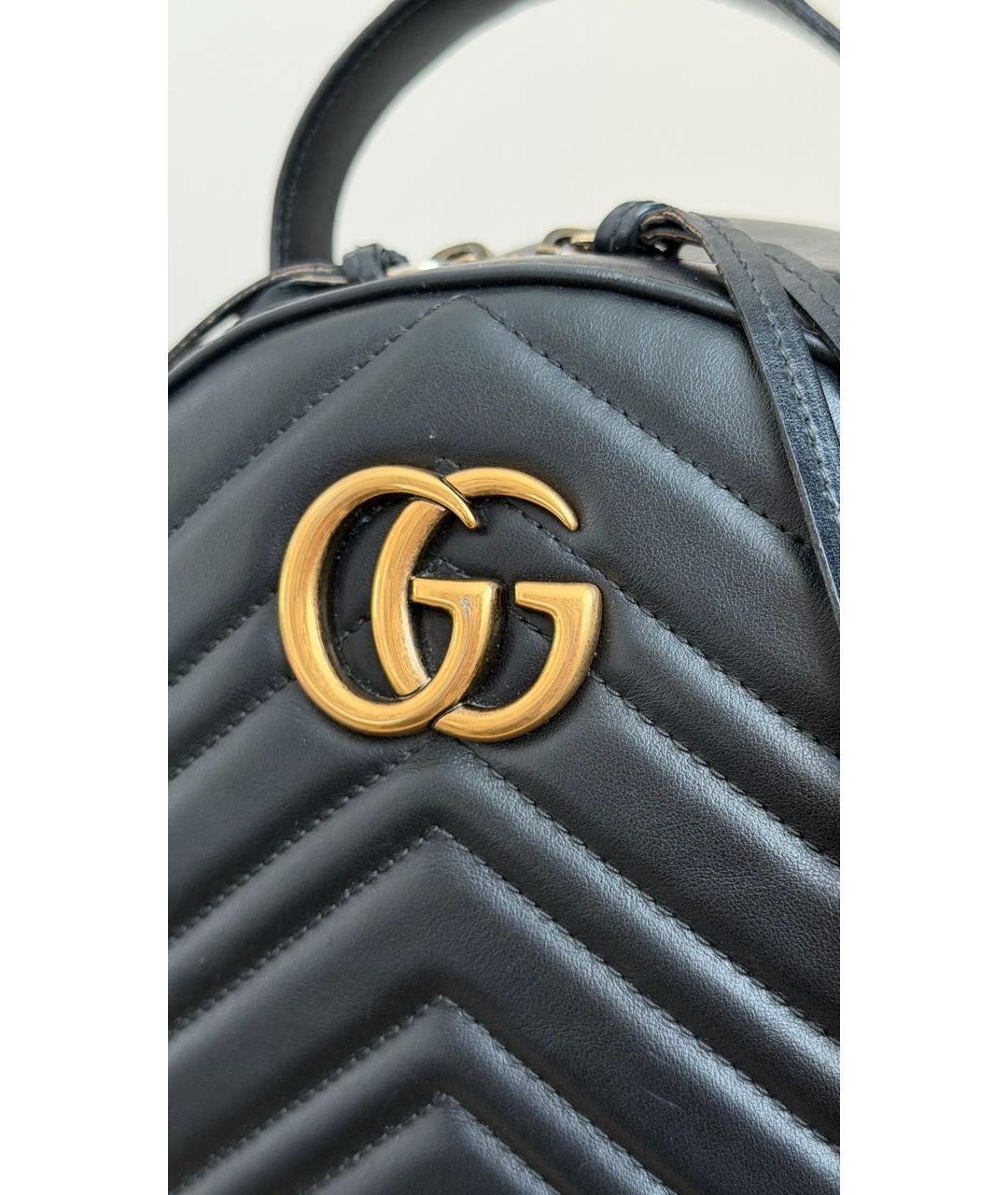 GUCCI Черный кожаный рюкзак, фото 6