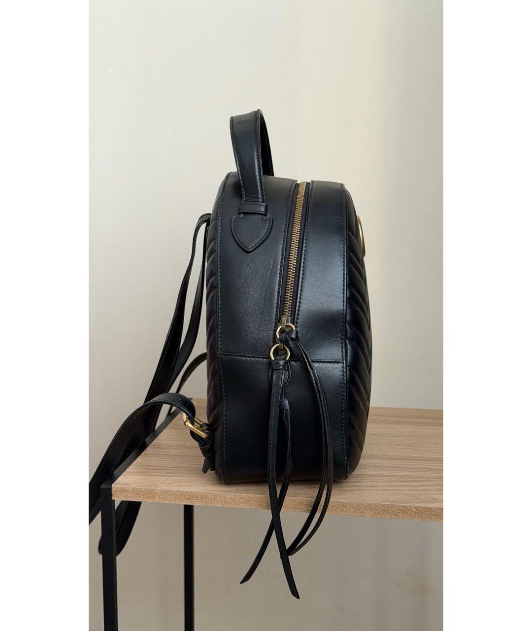 GUCCI Черный кожаный рюкзак, фото 3