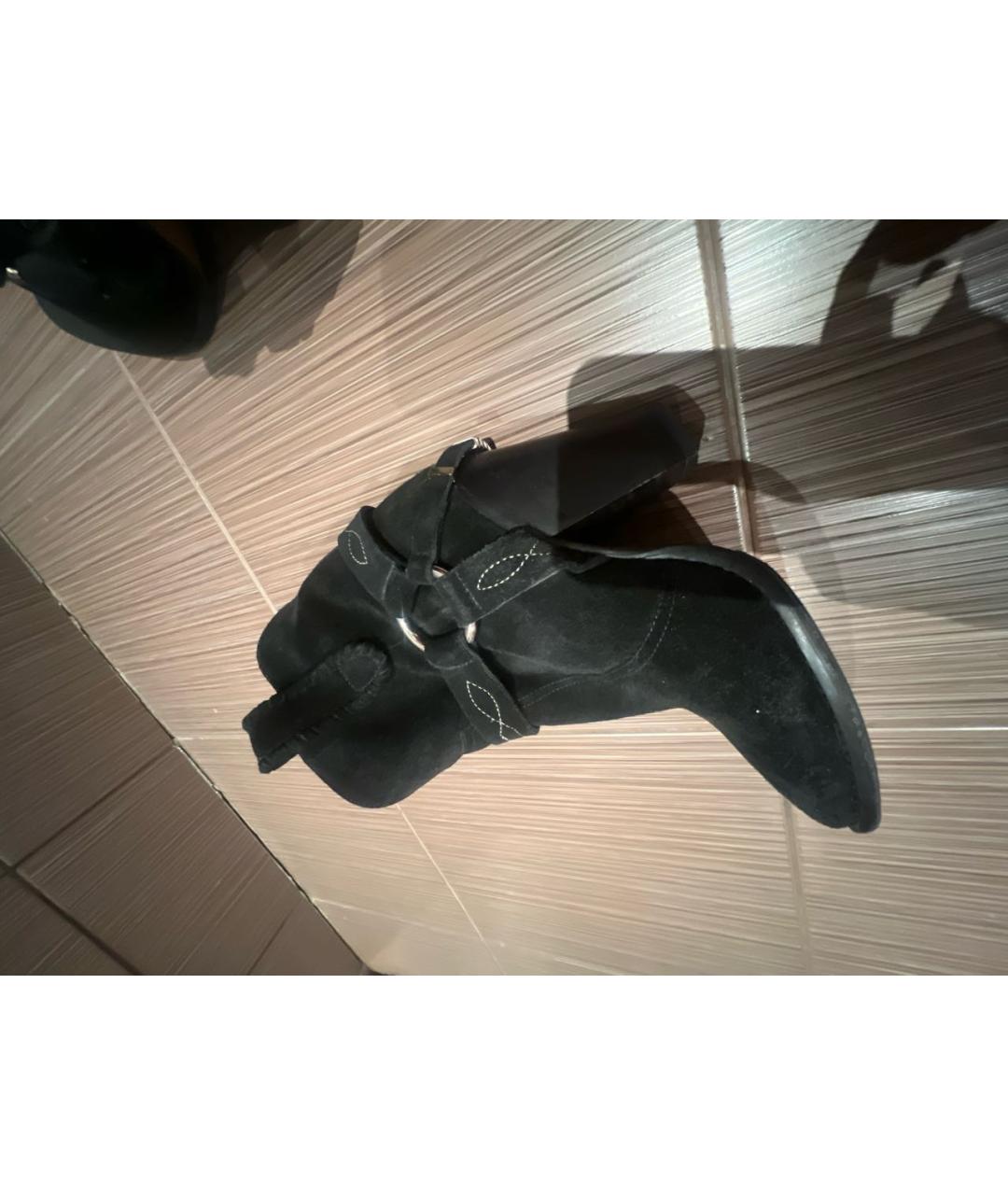 ISABEL MARANT ETOILE Черные замшевые ботильоны, фото 6