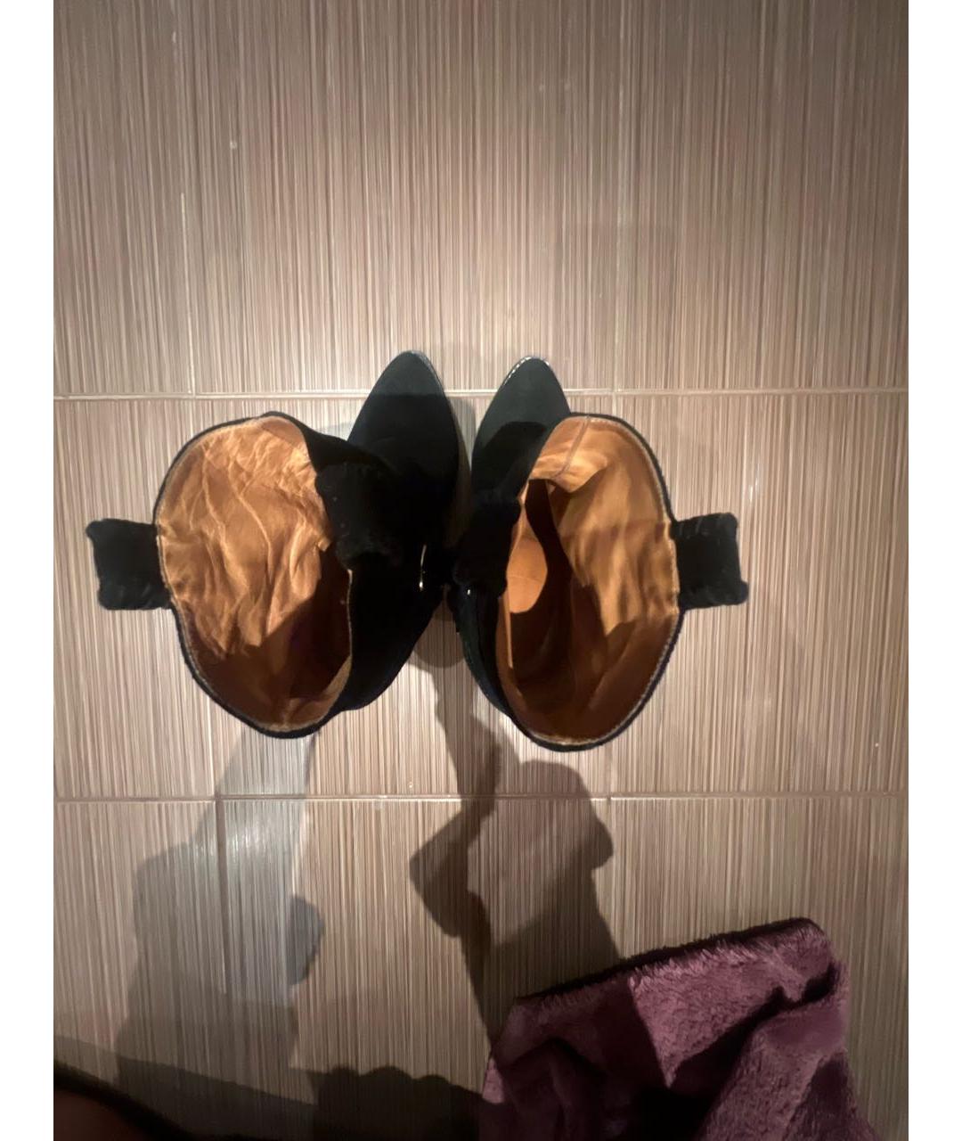 ISABEL MARANT ETOILE Черные замшевые ботильоны, фото 3