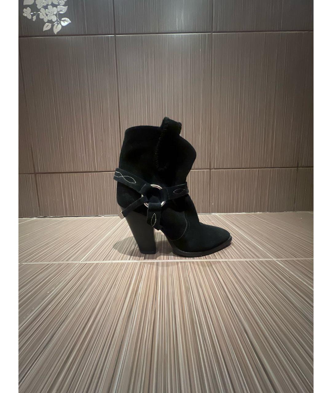 ISABEL MARANT ETOILE Черные замшевые ботильоны, фото 8