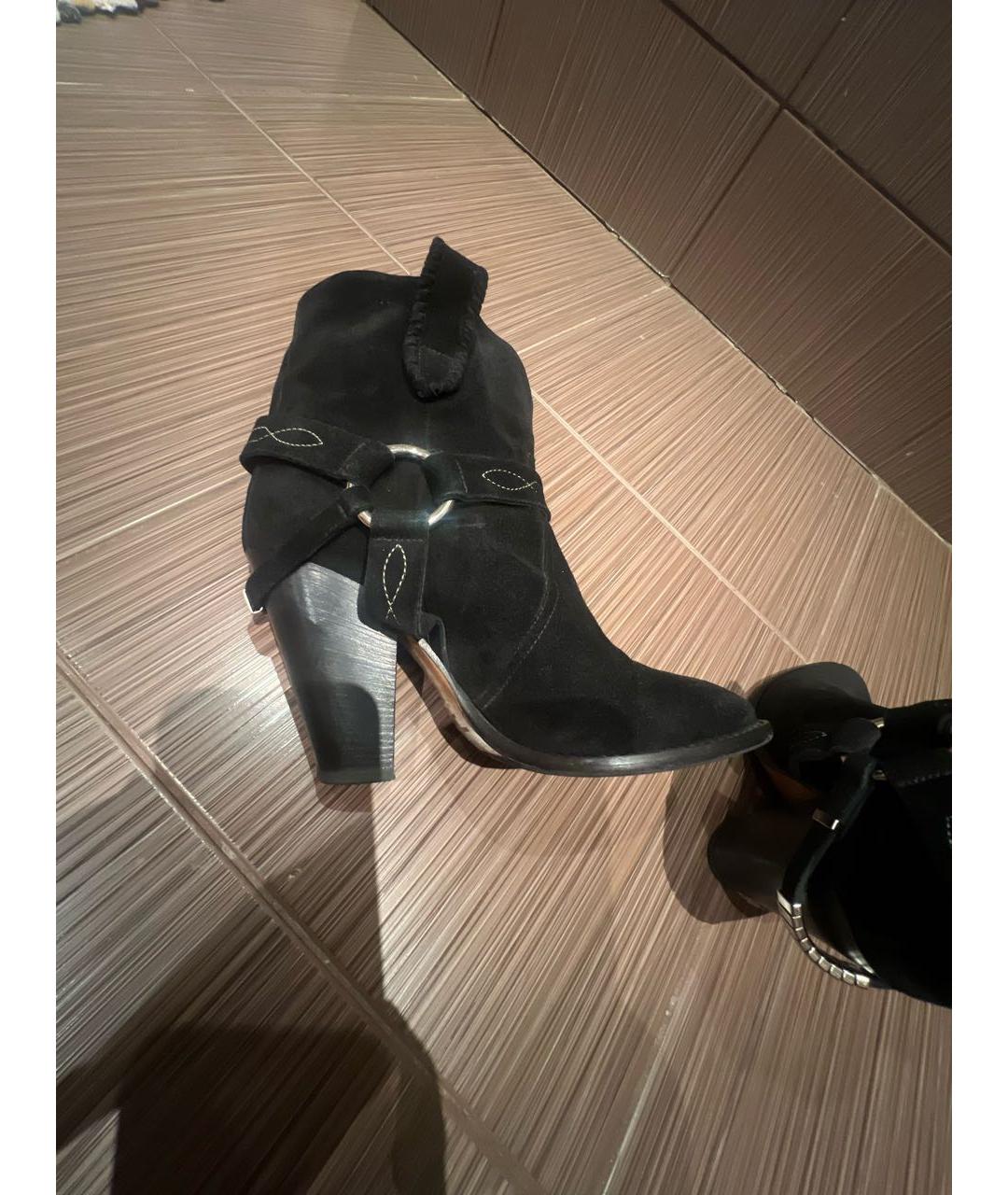 ISABEL MARANT ETOILE Черные замшевые ботильоны, фото 5