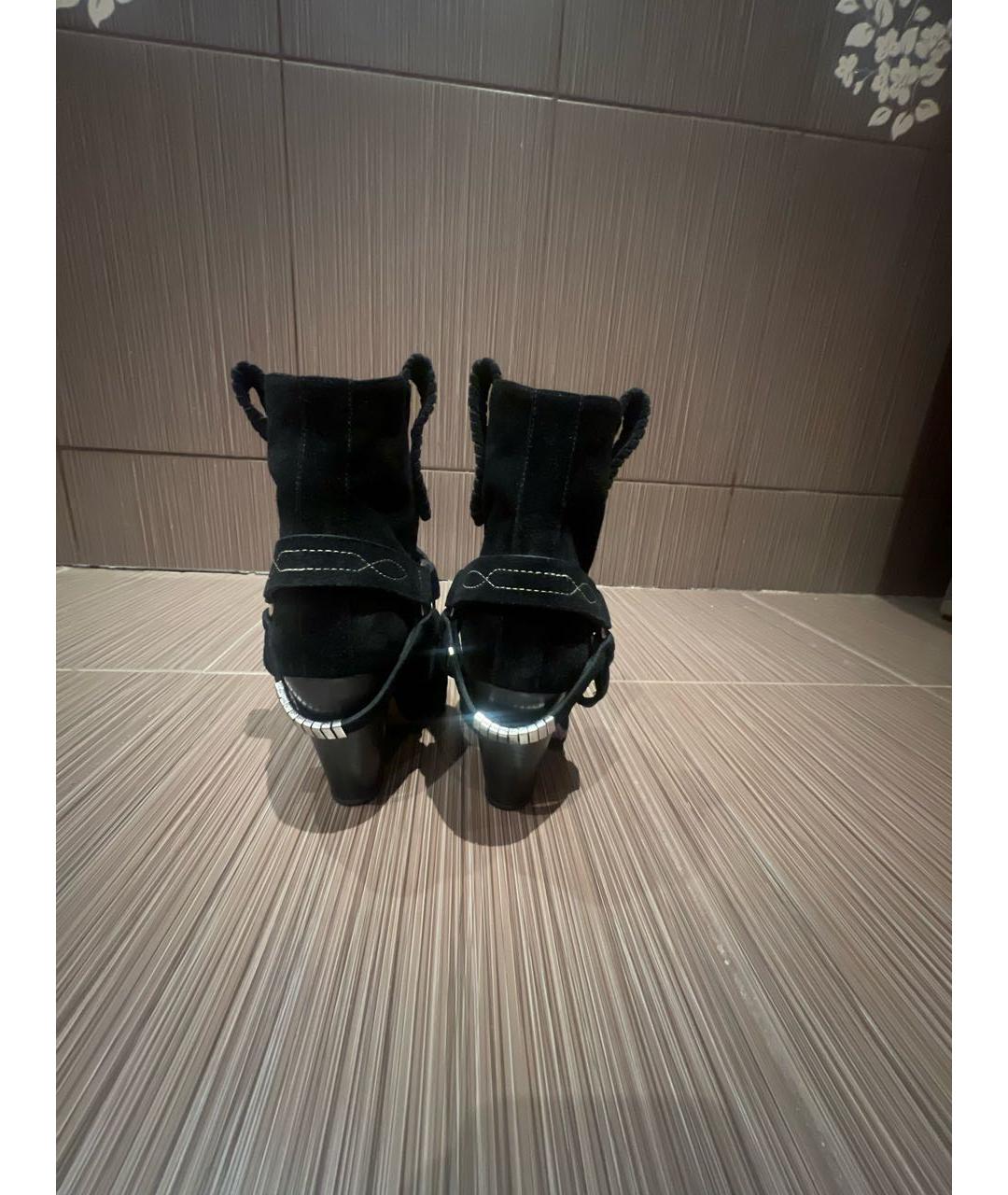 ISABEL MARANT ETOILE Черные замшевые ботильоны, фото 4