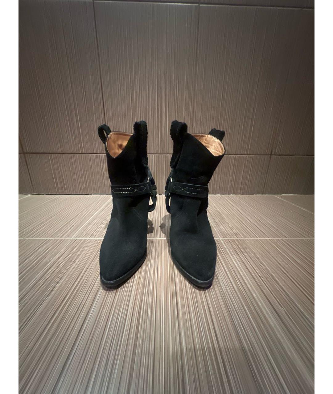 ISABEL MARANT ETOILE Черные замшевые ботильоны, фото 2