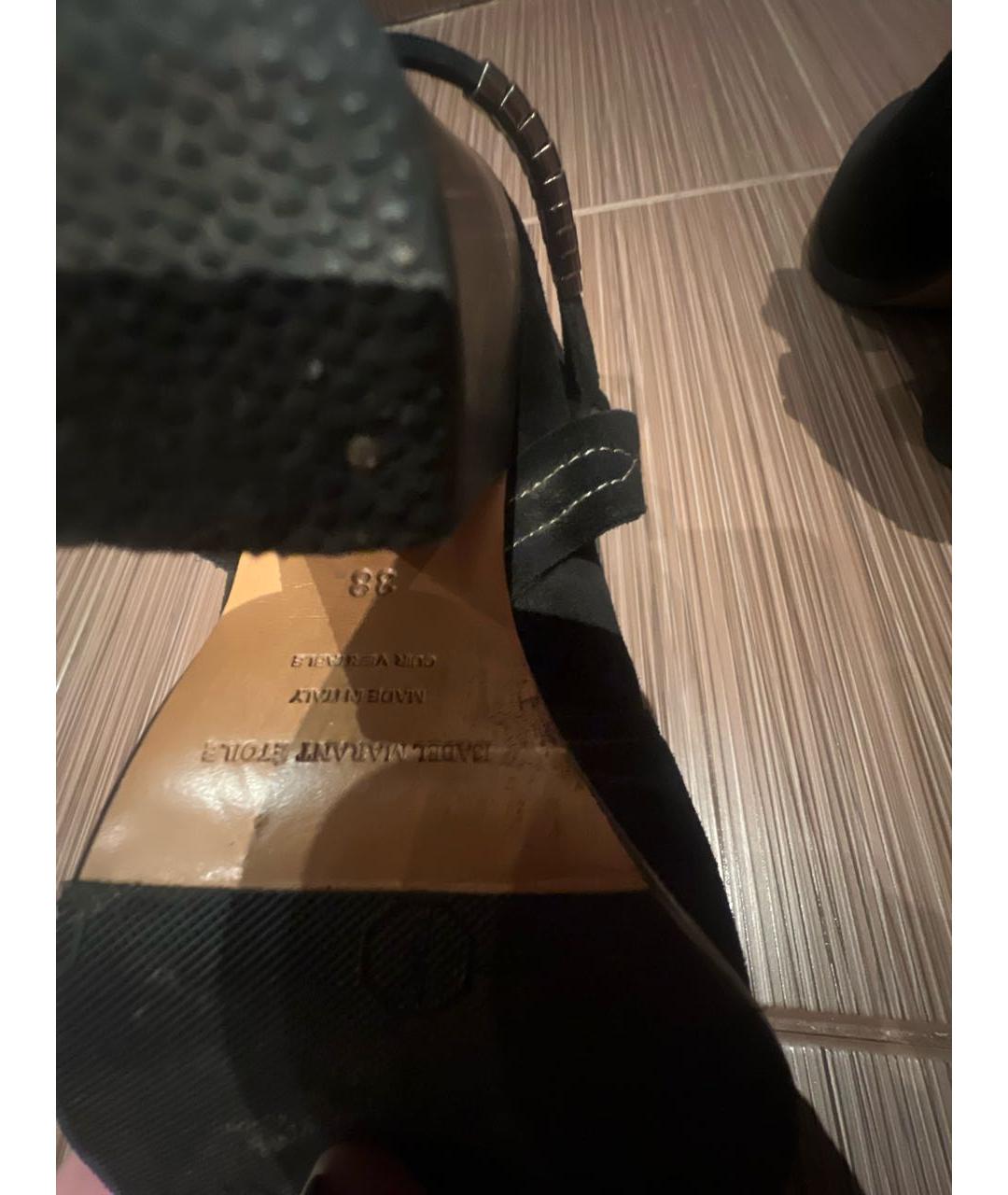 ISABEL MARANT ETOILE Черные замшевые ботильоны, фото 7