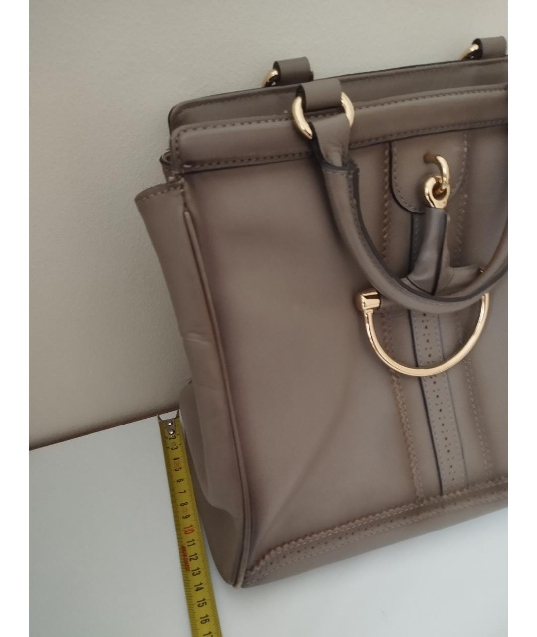 GUCCI Кожаная сумка с короткими ручками, фото 6