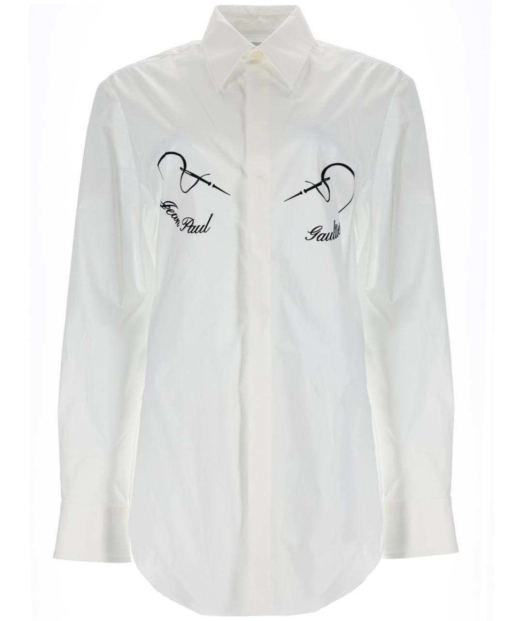 JEAN PAUL GAULTIER Белая хлопковая рубашка, фото 1