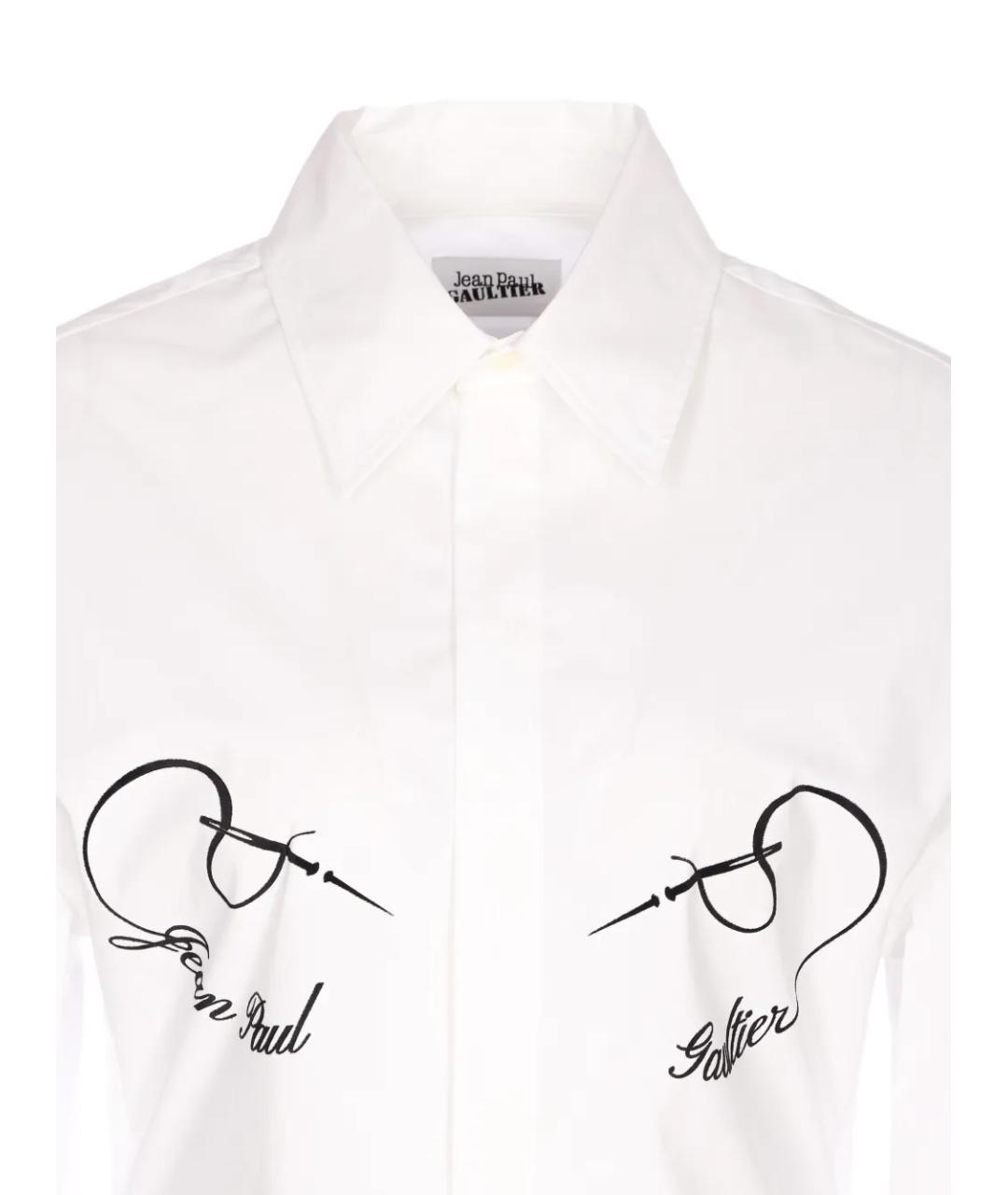 JEAN PAUL GAULTIER Белая хлопковая рубашка, фото 3