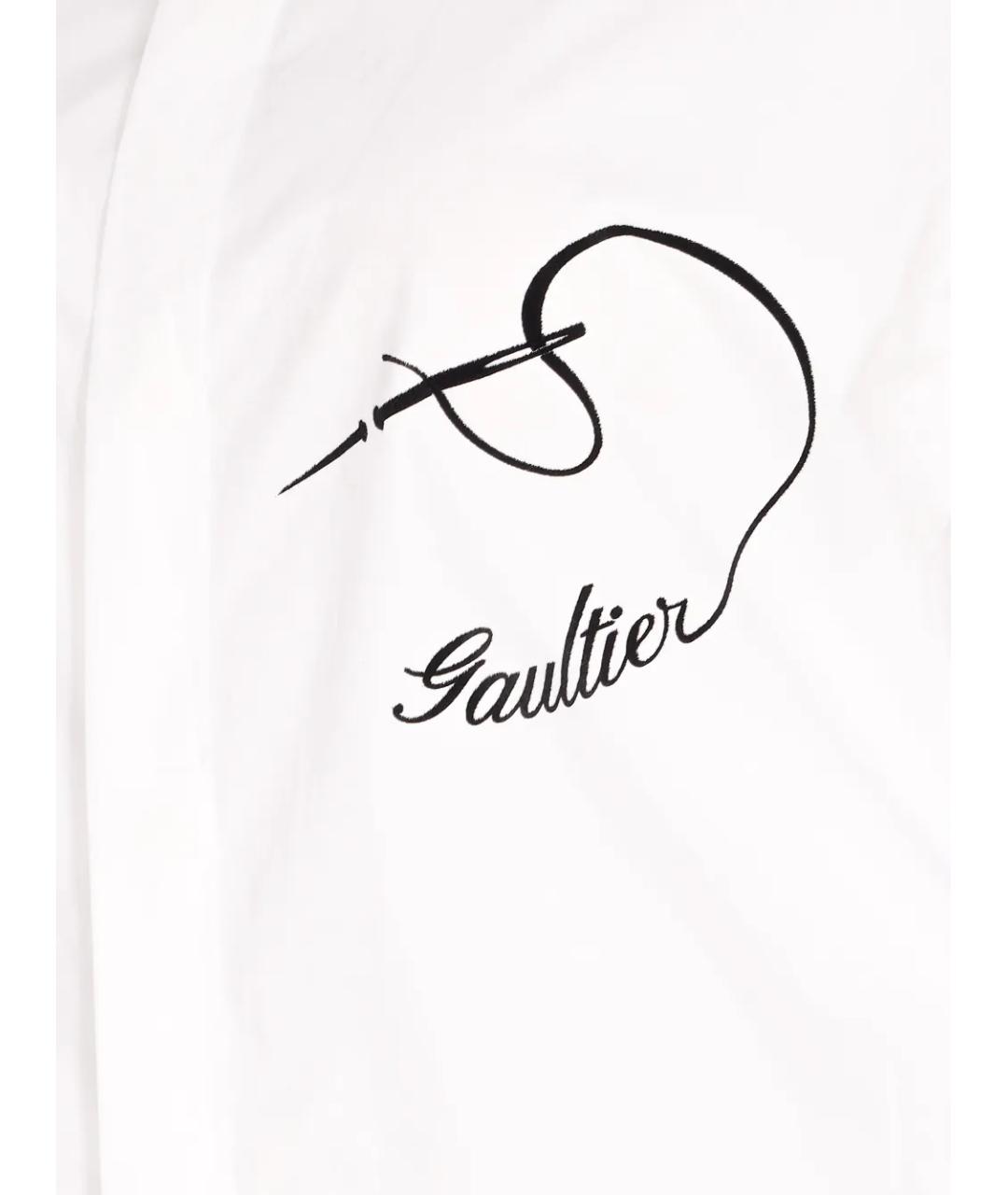 JEAN PAUL GAULTIER Белая хлопковая рубашка, фото 4