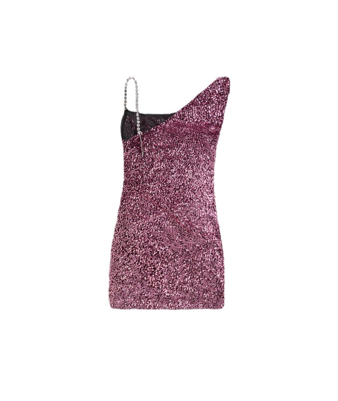 AREA Розовое полиэстеровое вечернее платье, фото 2