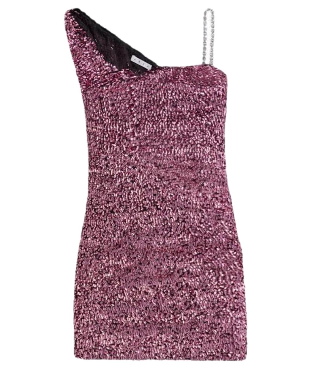 AREA Розовое полиэстеровое вечернее платье, фото 1