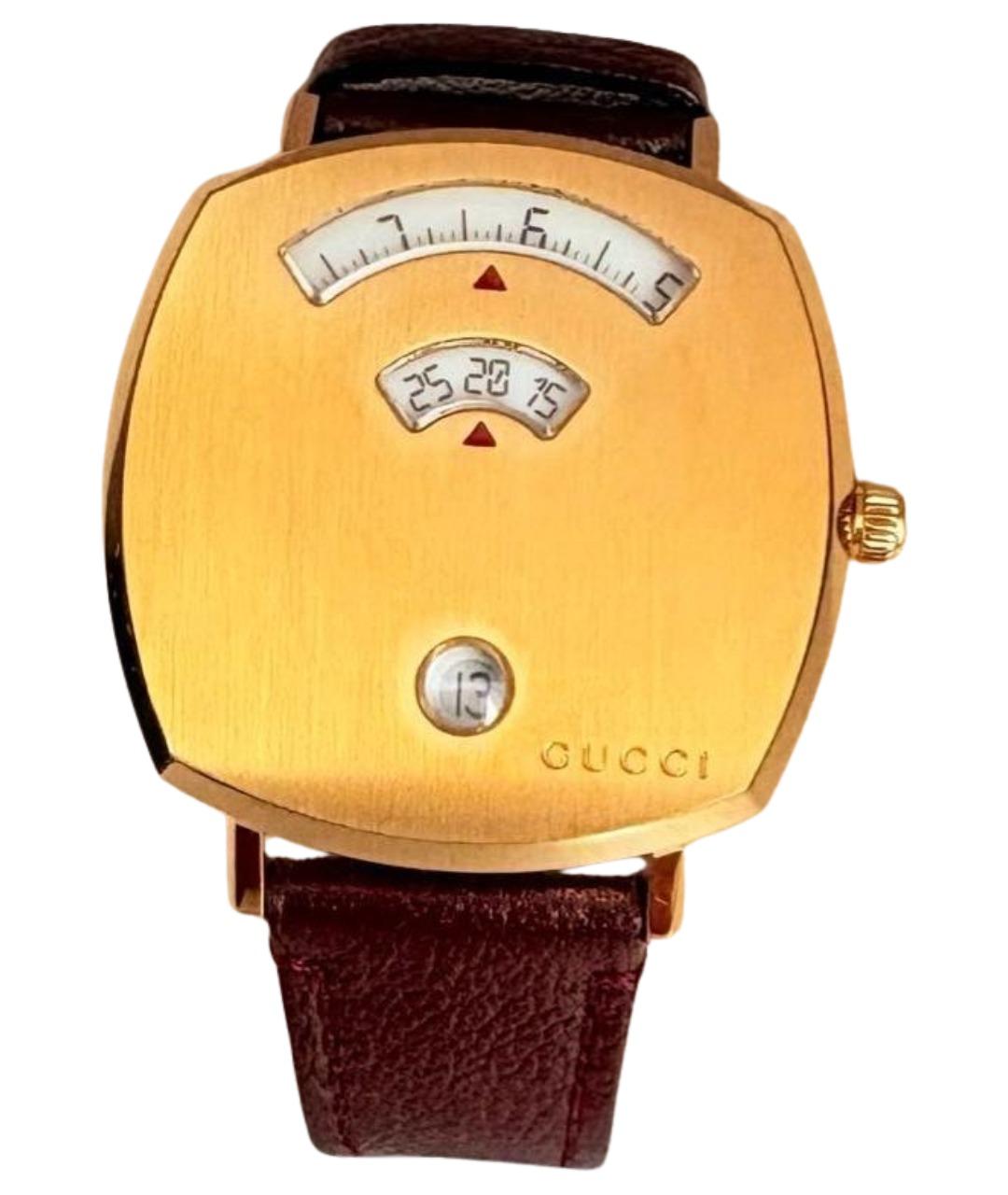 GUCCI Золотые стальные часы, фото 1