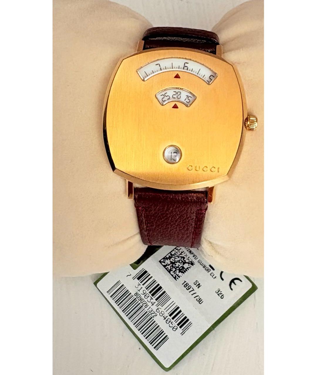 GUCCI Золотые стальные часы, фото 9