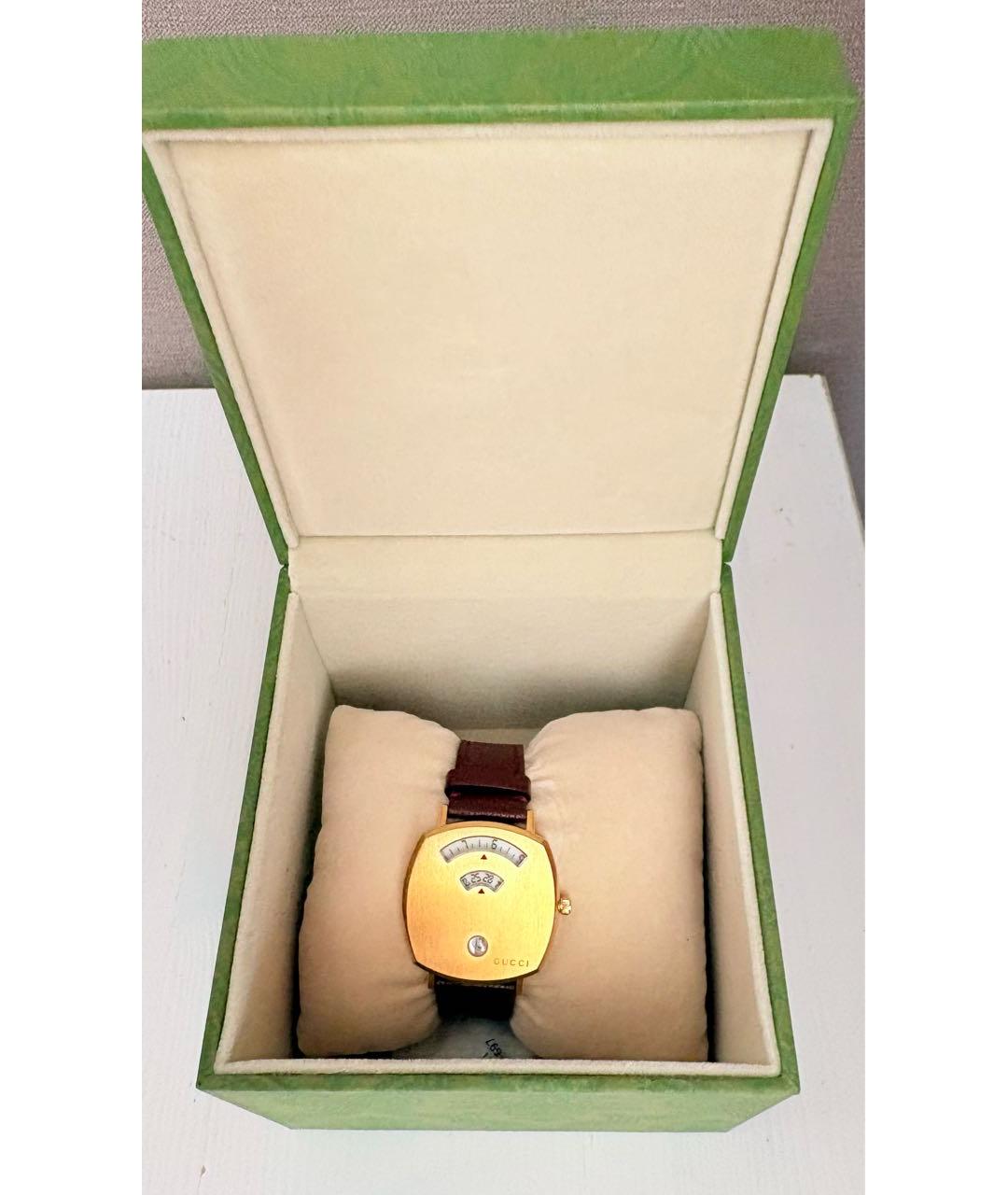 GUCCI Золотые стальные часы, фото 7