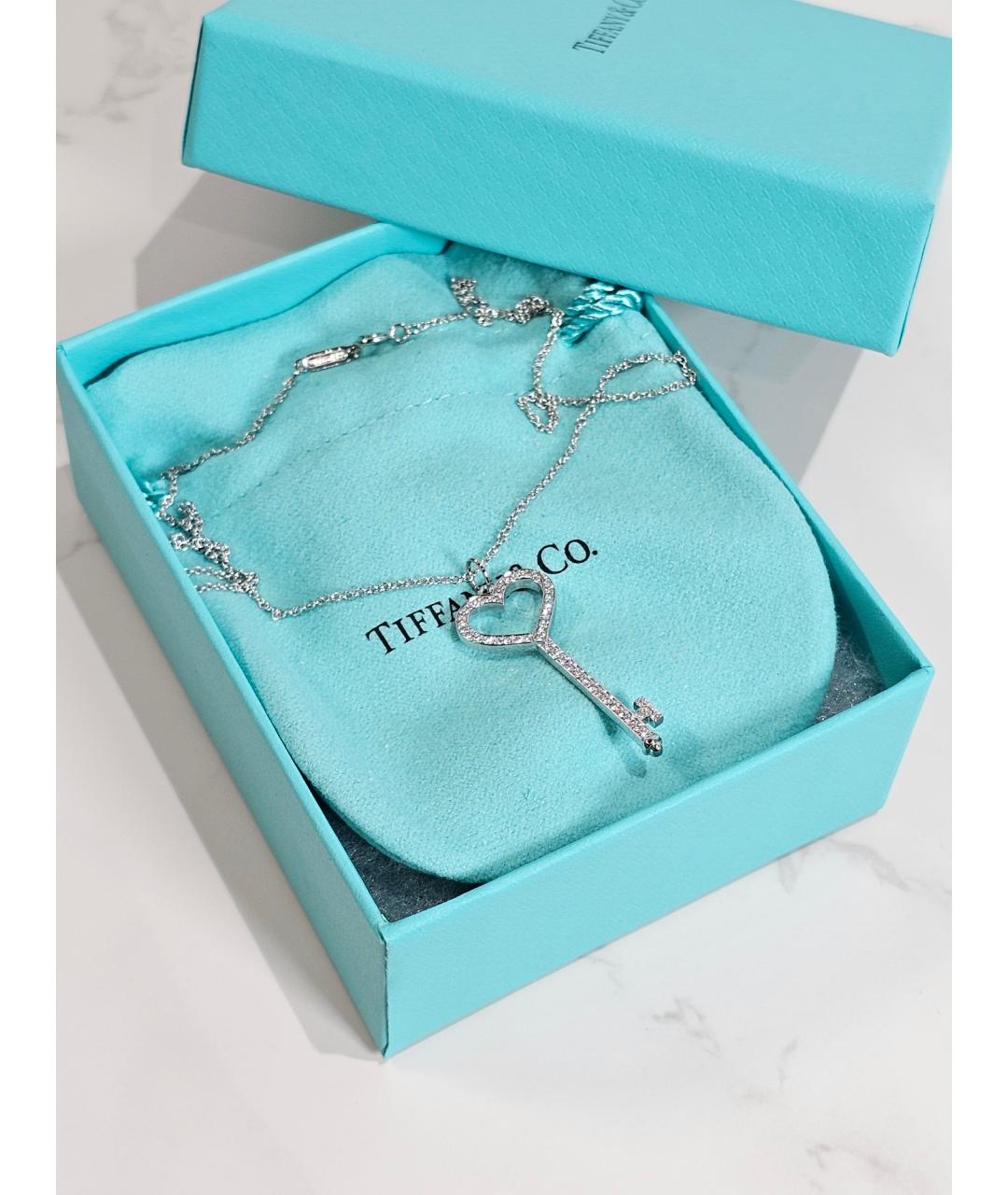 TIFFANY&CO Серебряная подвеска из белого золота, фото 2