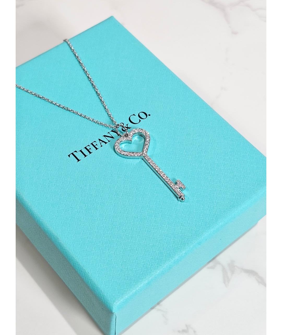 TIFFANY&CO Серебряная подвеска из белого золота, фото 3