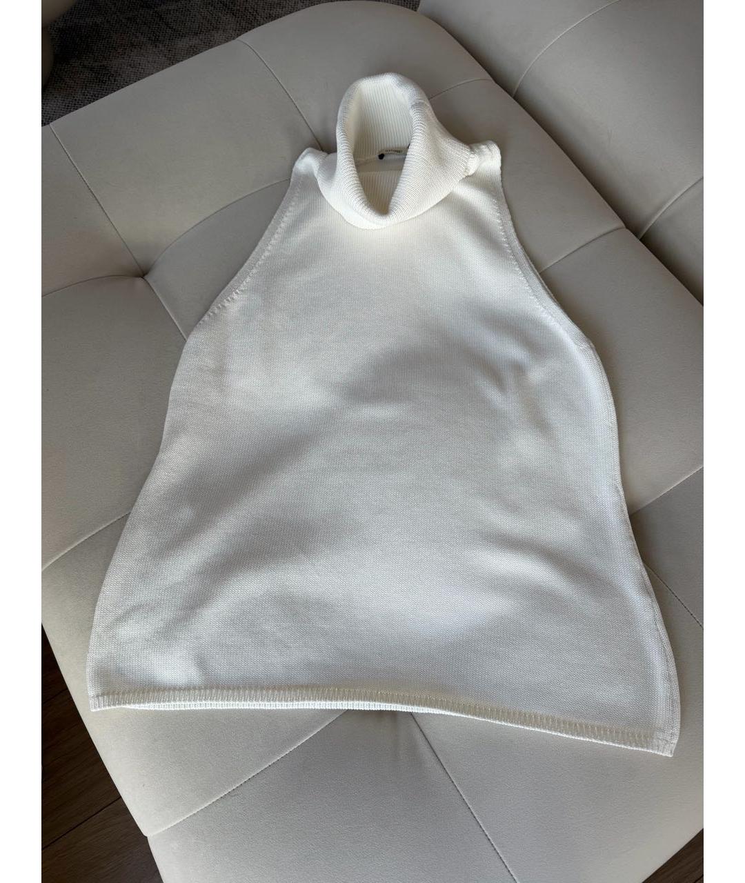 12 STOREEZ Белая хлопковая водолазка, фото 4