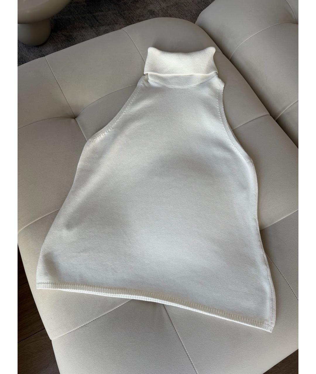 12 STOREEZ Белая хлопковая водолазка, фото 8