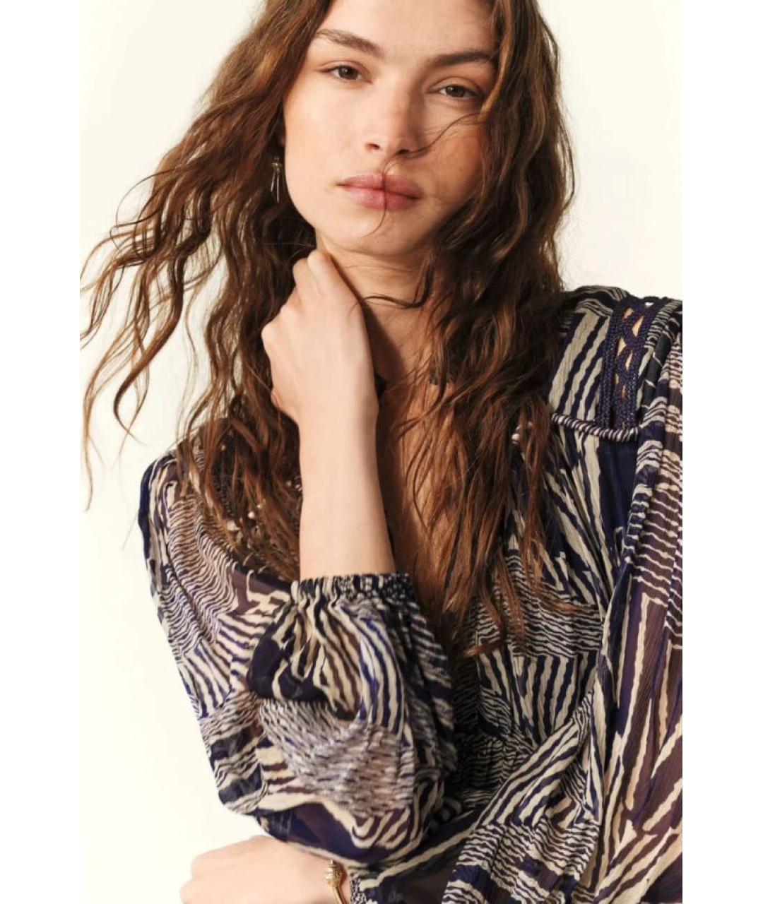 BA&SH Синее вискозное повседневное платье, фото 6