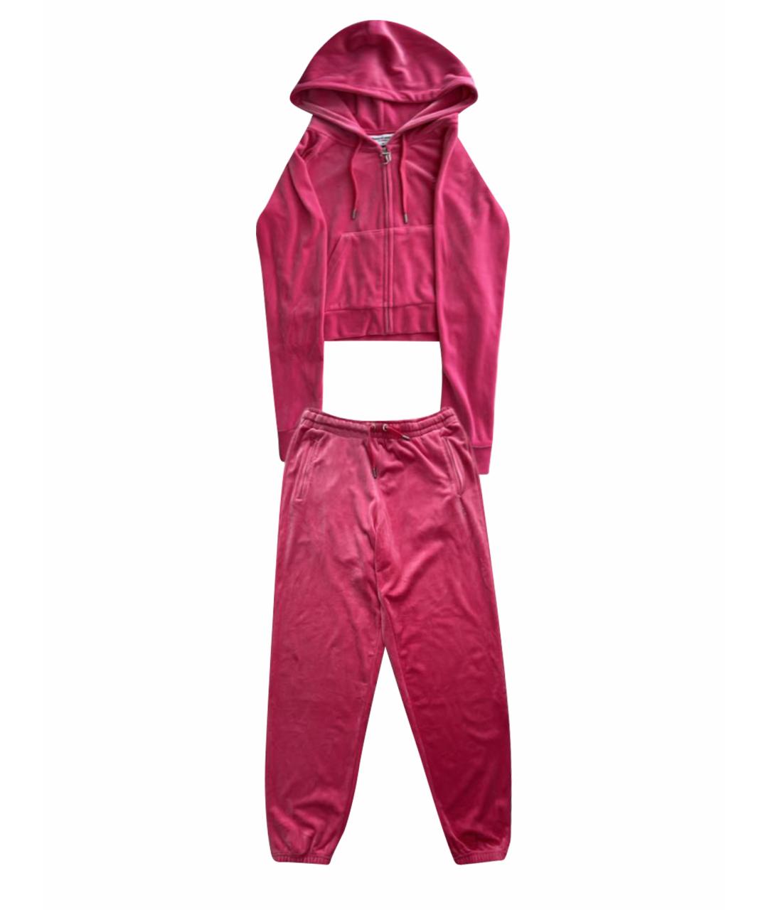 JUICY COUTURE Фуксия велюровый спортивные костюмы, фото 1