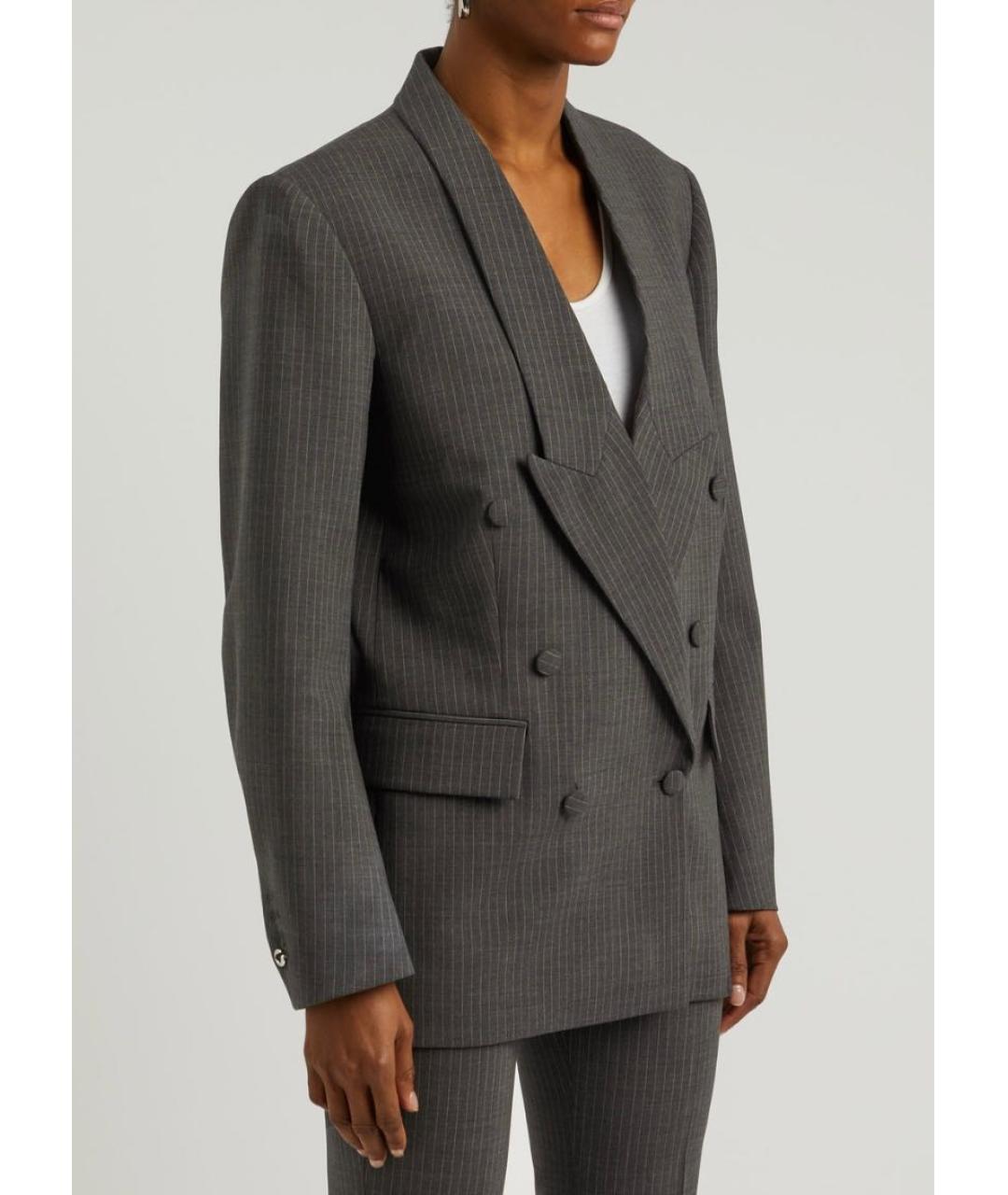 COPERNI Серый шерстяной костюм с брюками, фото 5