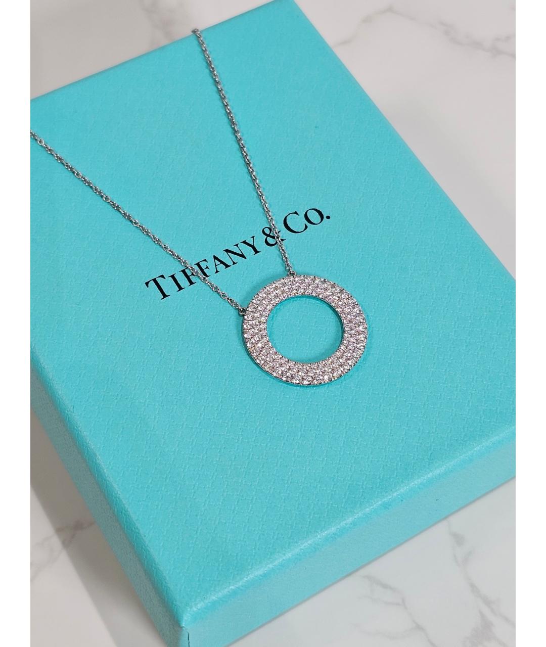 TIFFANY&CO Серебряная подвеска из белого золота, фото 3