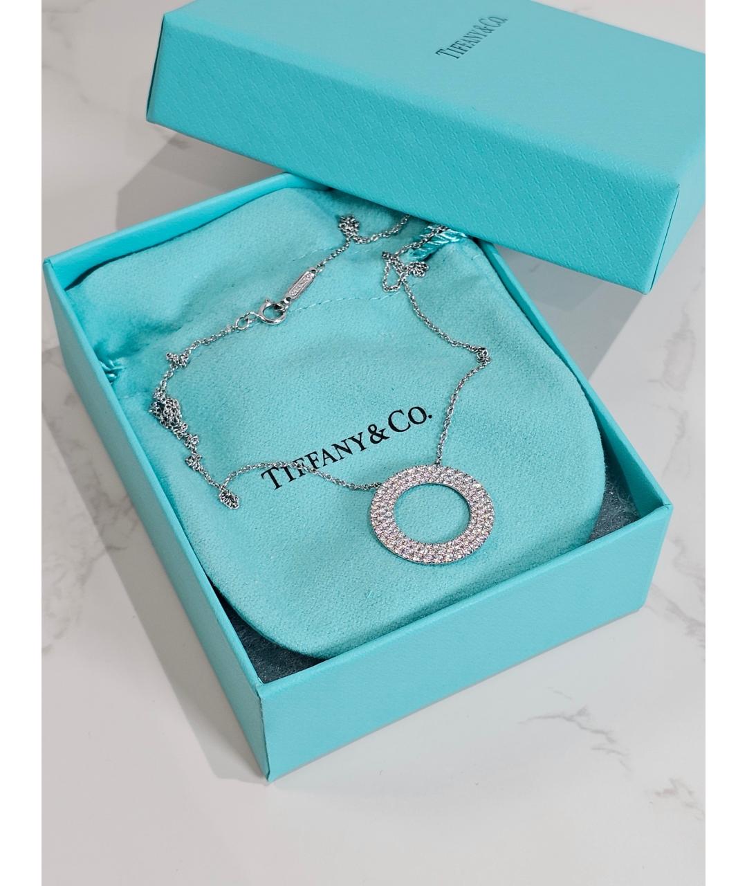 TIFFANY&CO Серебряная подвеска из белого золота, фото 2