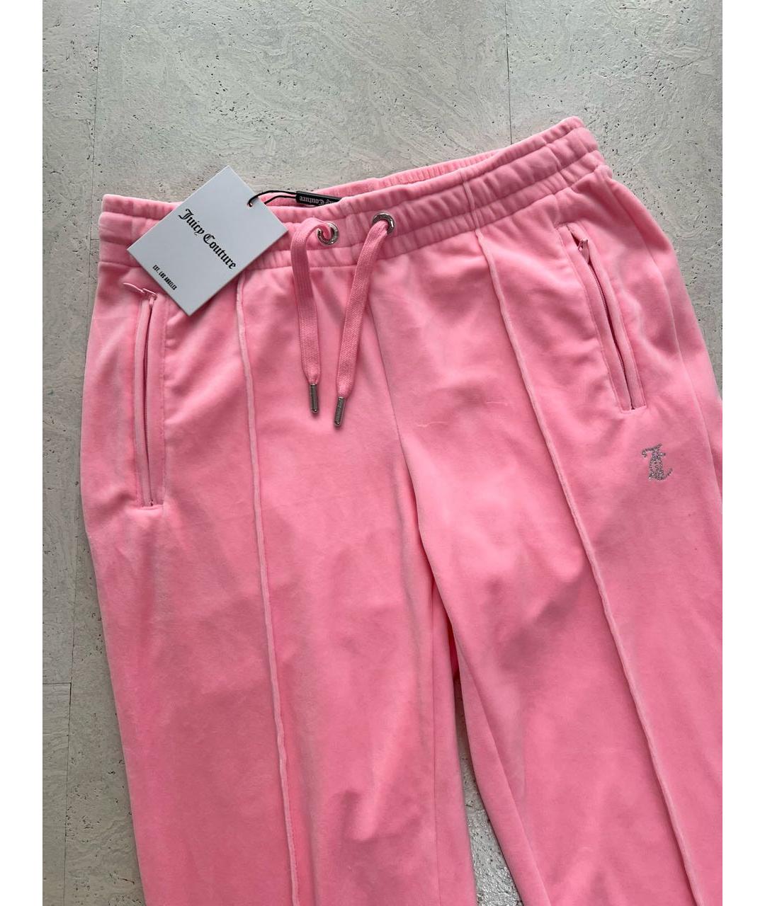 JUICY COUTURE Розовый велюровый спортивные костюмы, фото 5