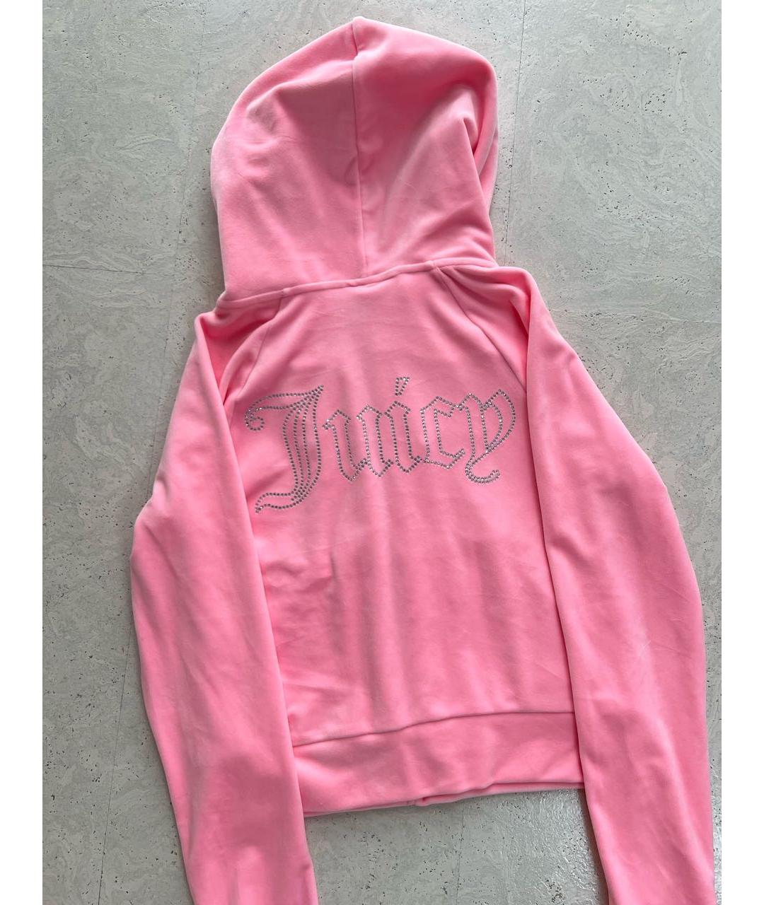 JUICY COUTURE Розовый велюровый спортивные костюмы, фото 3