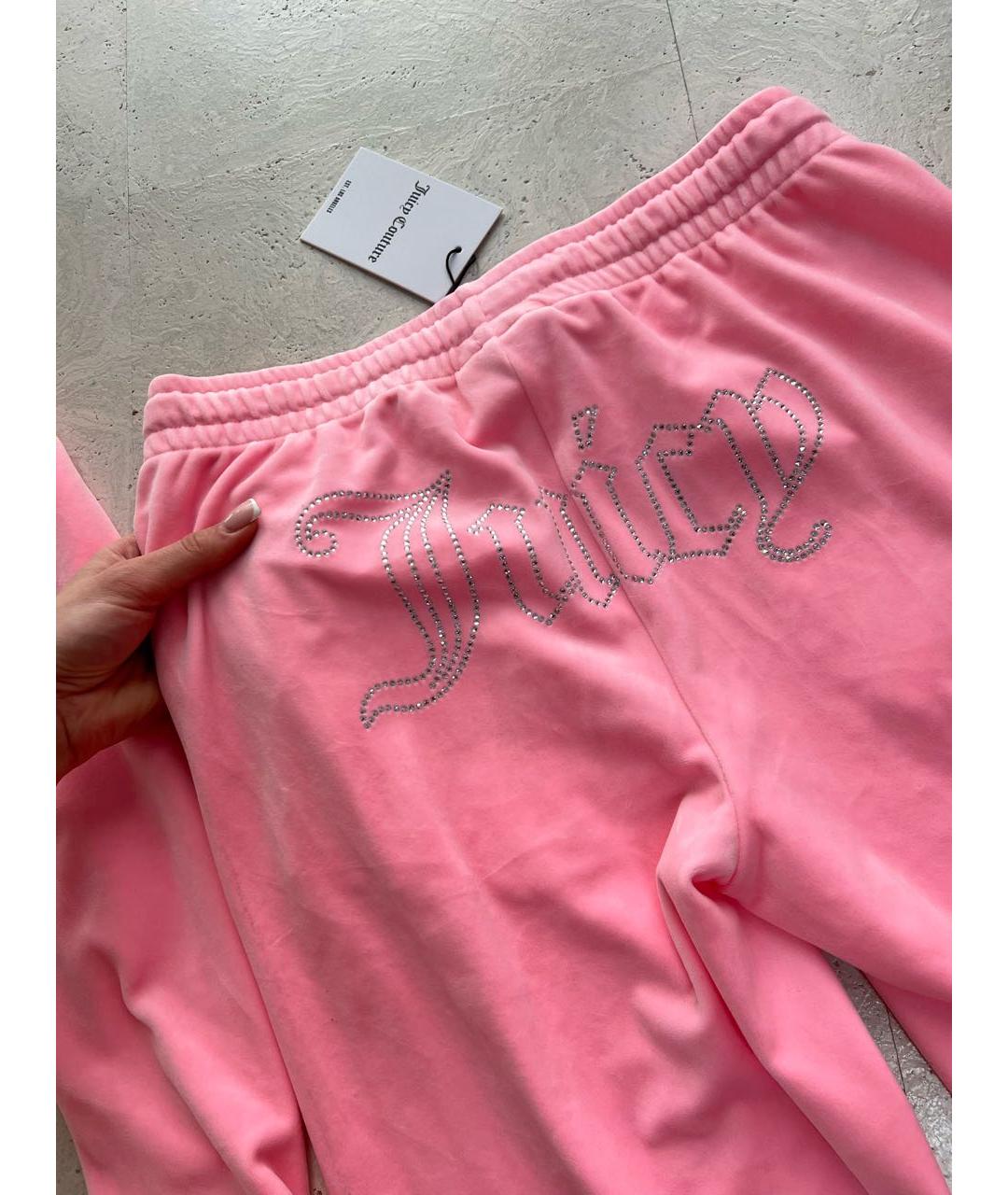 JUICY COUTURE Розовый велюровый спортивные костюмы, фото 8