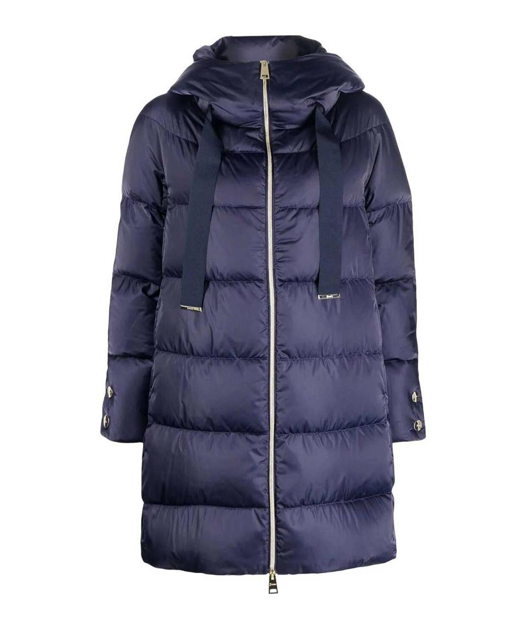 HERNO Синий полиэстеровый пуховик, фото 1