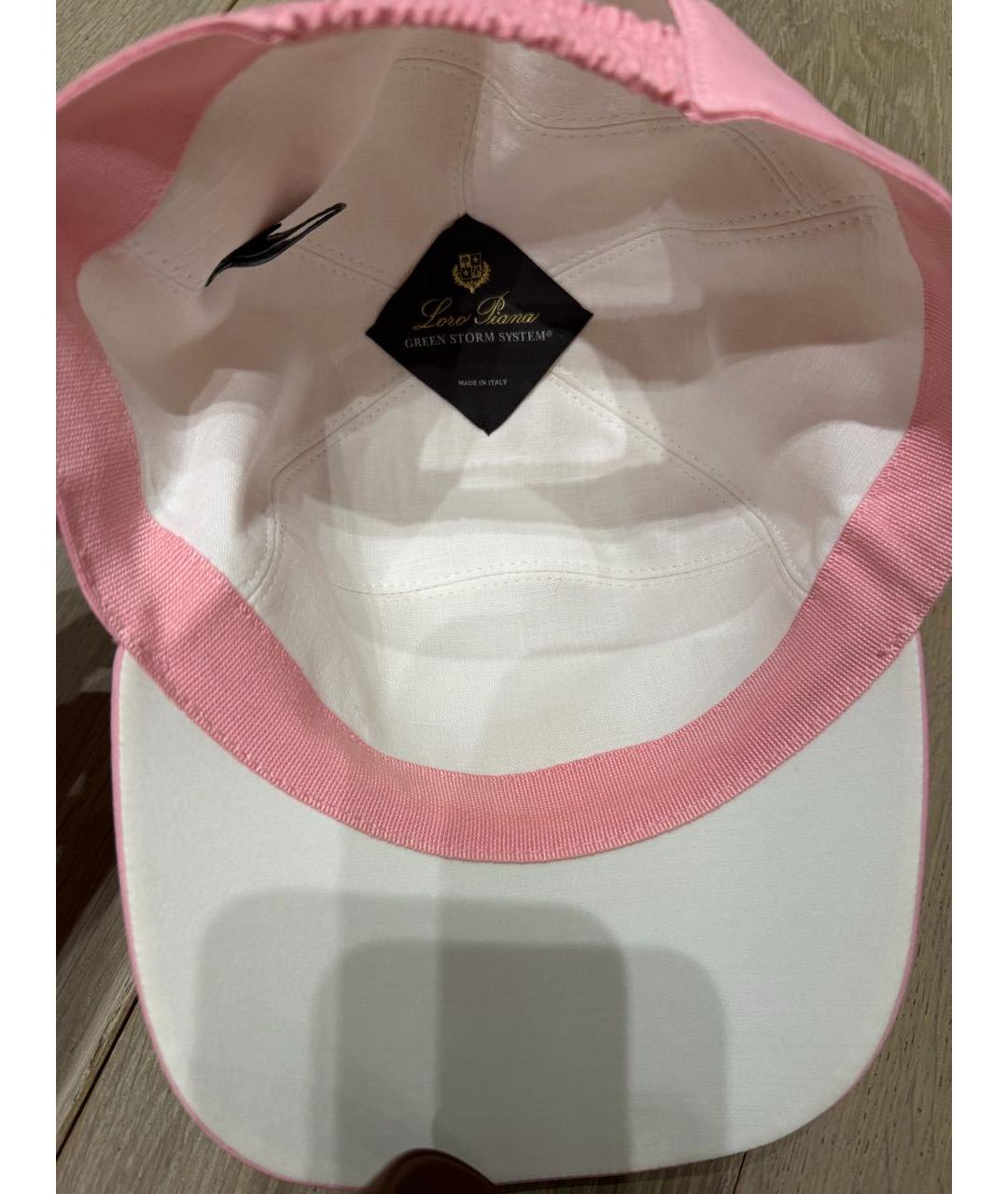 LORO PIANA Розовая кепка, фото 2